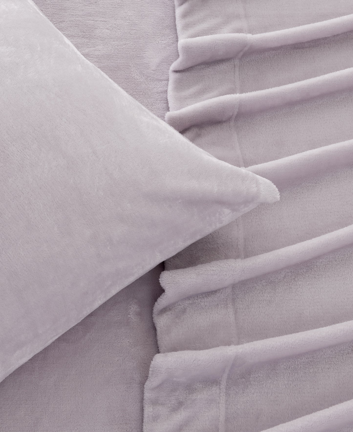 4-Piece Solid Plush Sheet - Velvet Luxe Collection