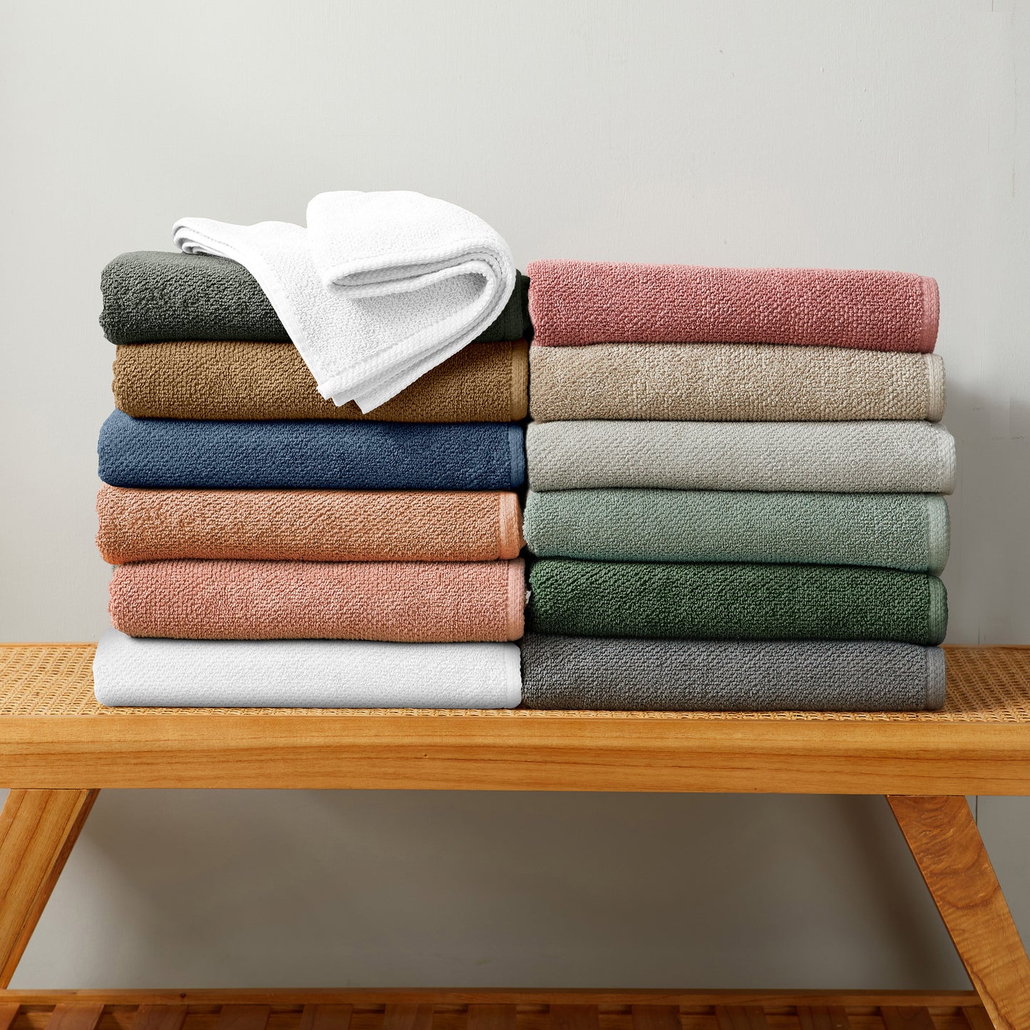Cotton Textured Bath Towel Set - Acacia Collection