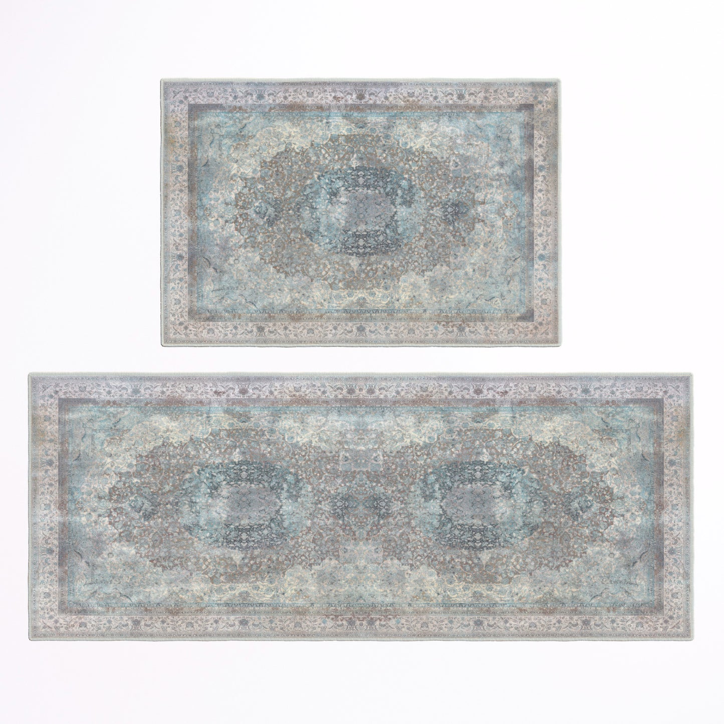 Ultra Soft Distressed Boho Inspired Machine Washable Area Rug