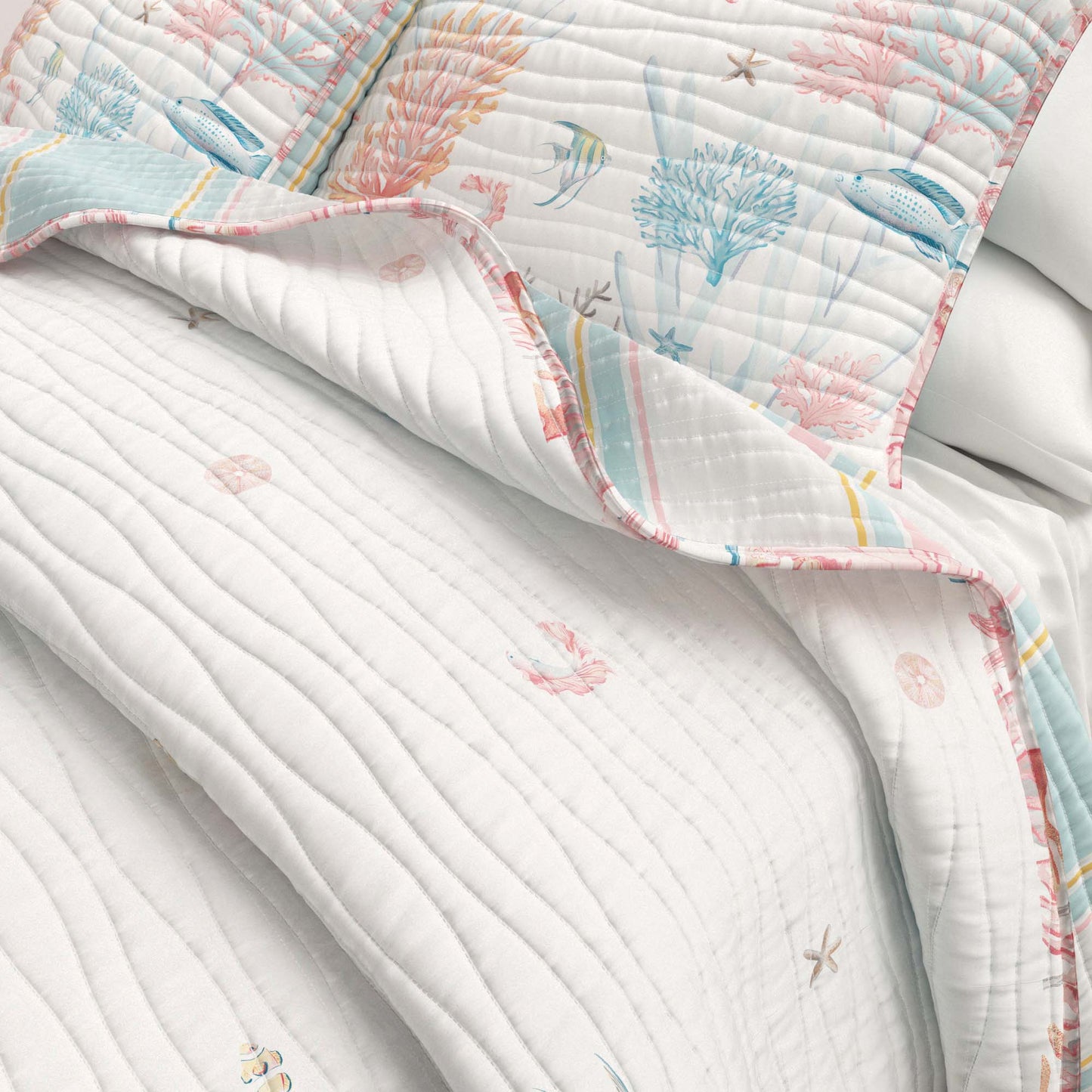 Coastal Coral Reef Quilt Set - Caymen Collection