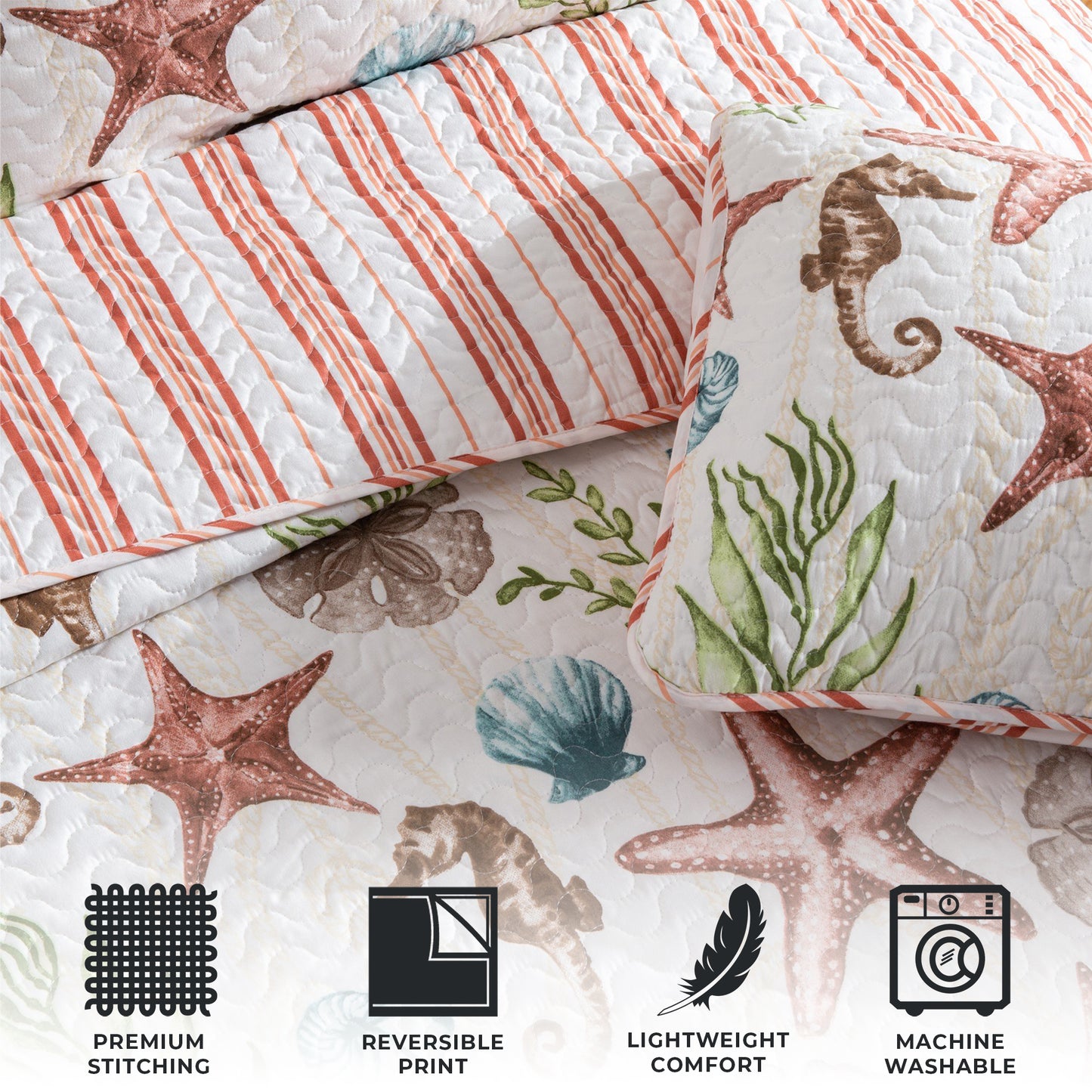 Castaway Coastal Quilt Set
