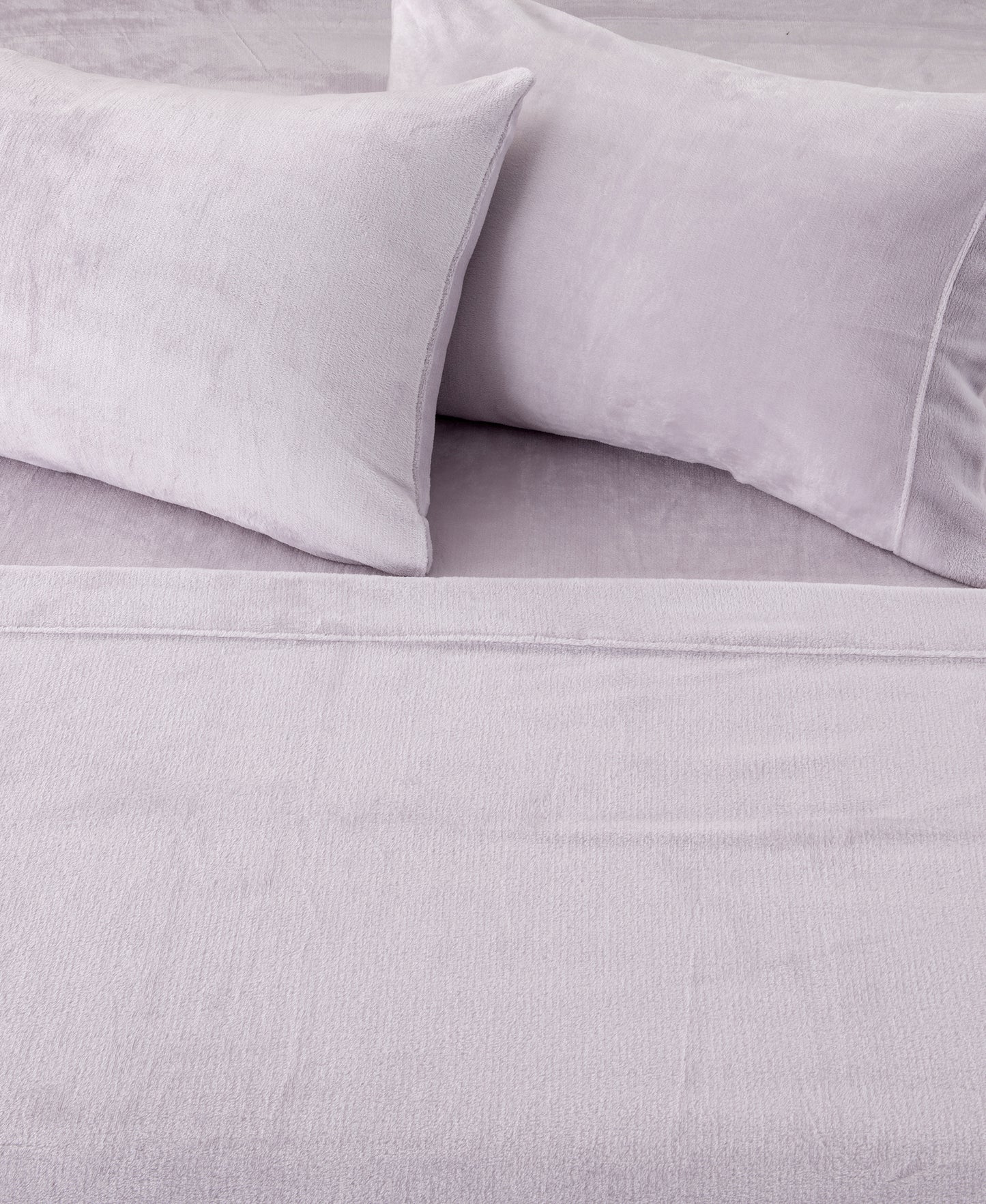 4-Piece Solid Plush Sheet - Velvet Luxe Collection