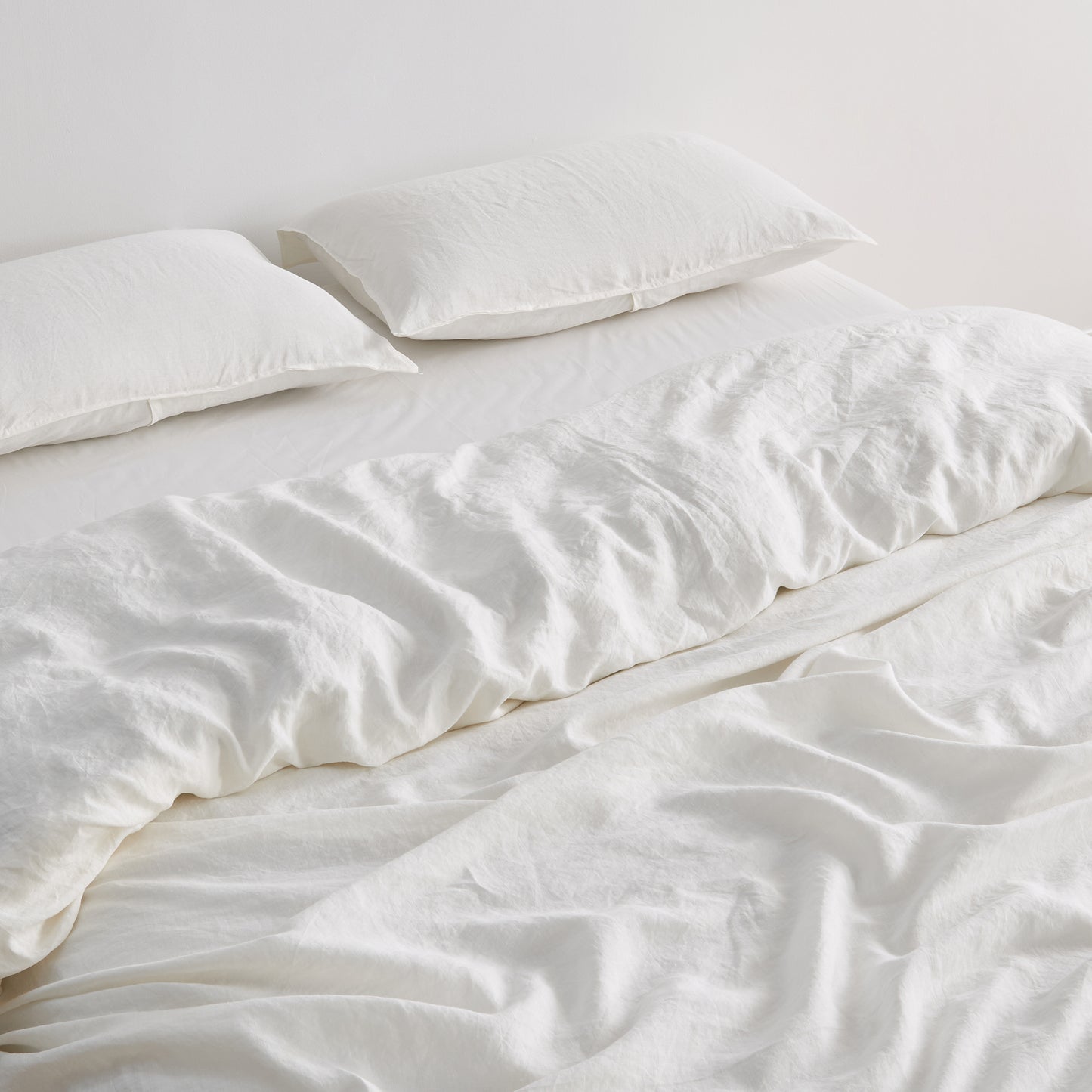 100% European Flax Linen Pillowcase Sham Set