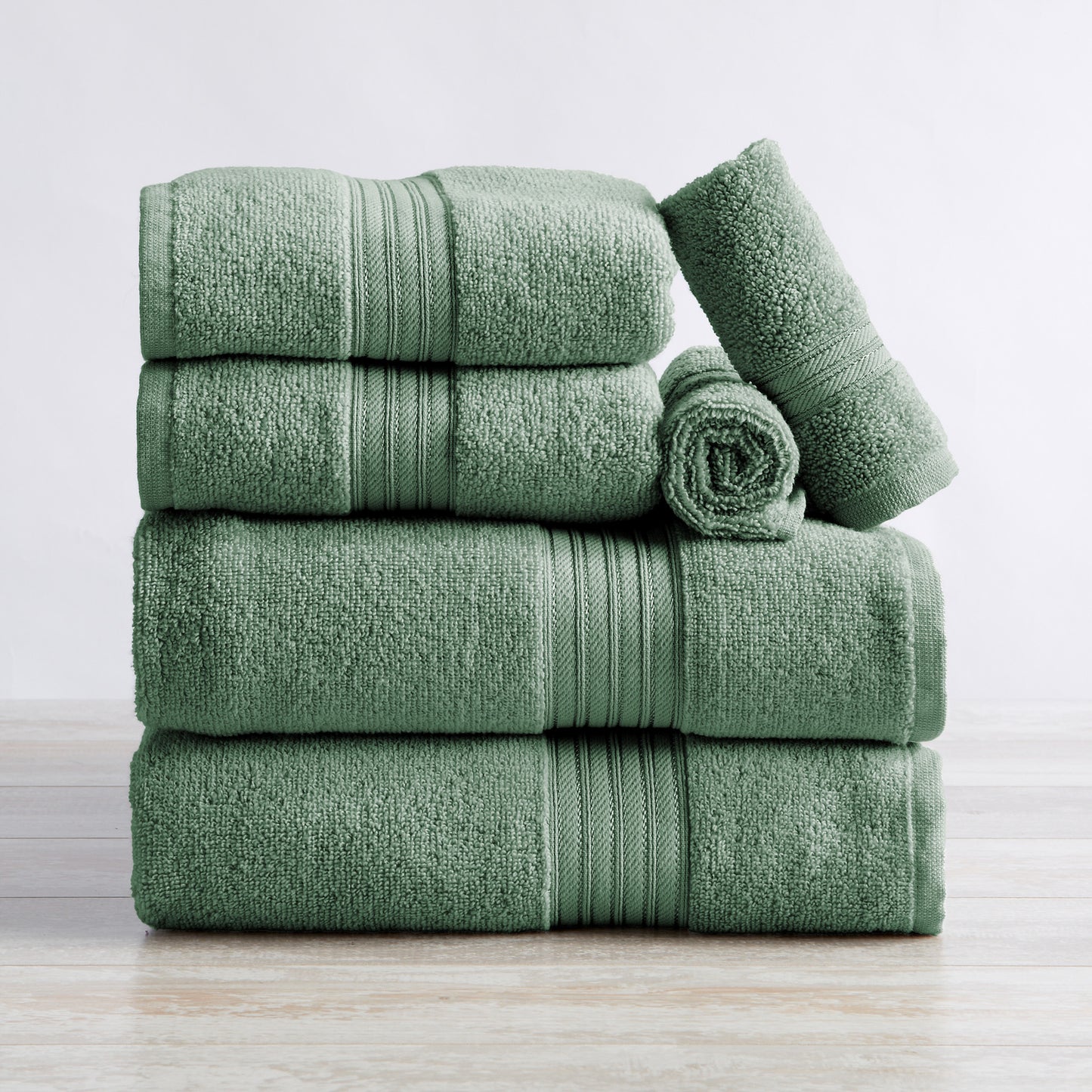 6-Piece Cotton Bath Towel Set - Cooper Collection