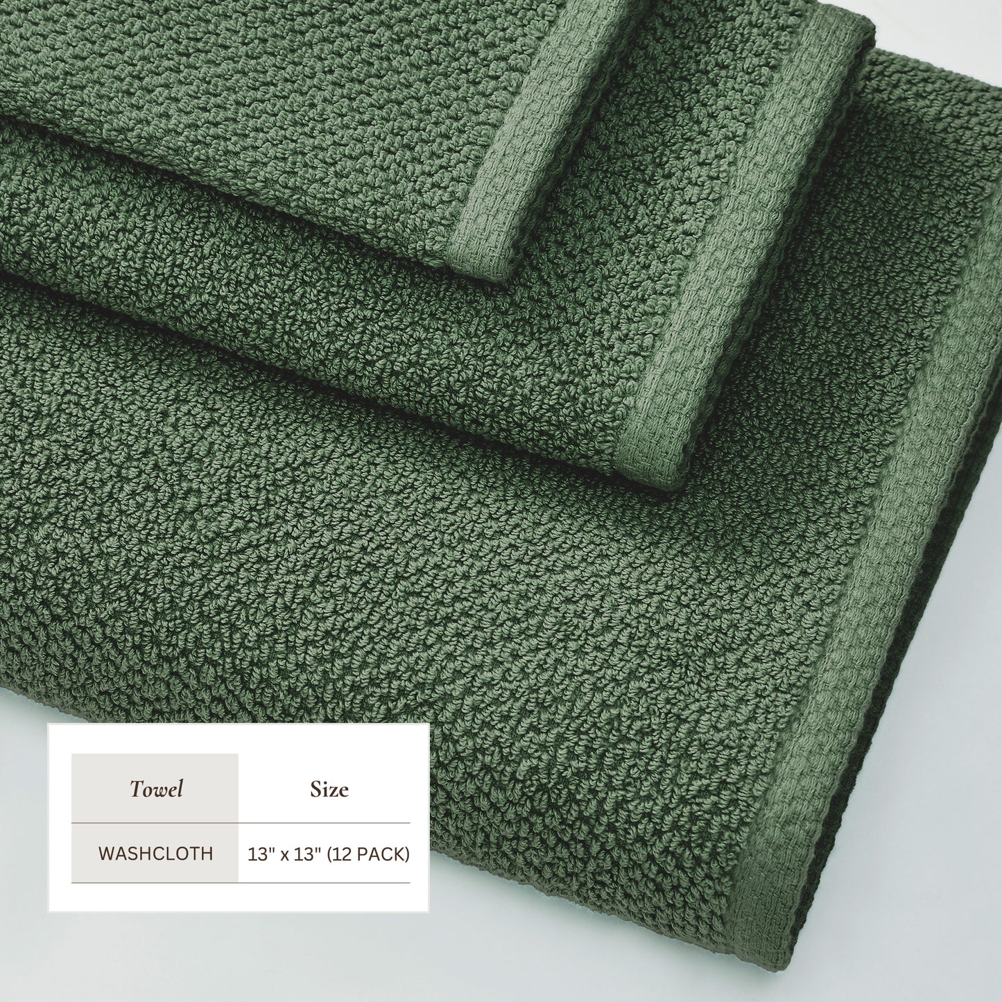 Cotton Textured Bath Towel Set - Acacia Collection