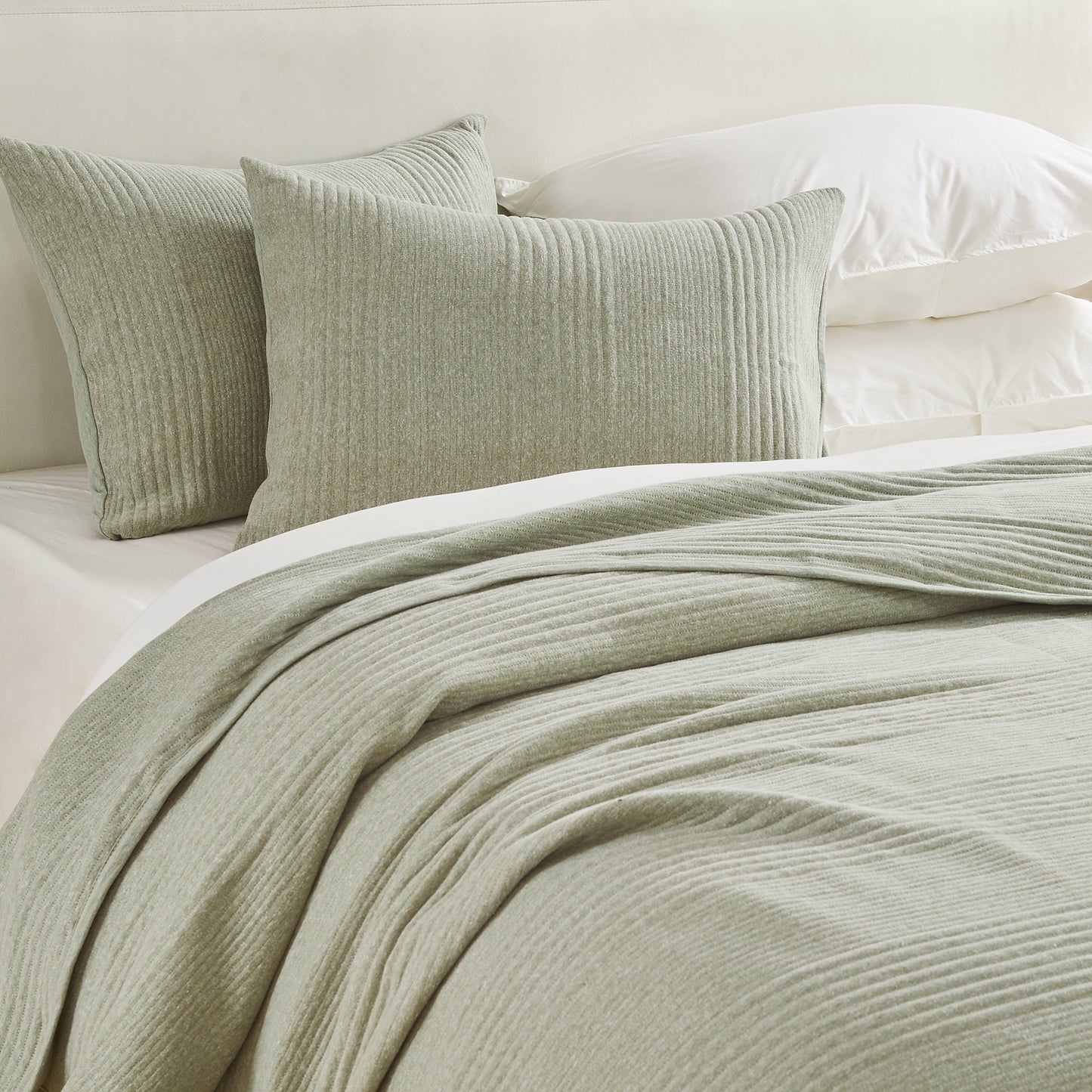 3 Piece Jersey Knit Quilt Set - Natalie Collection