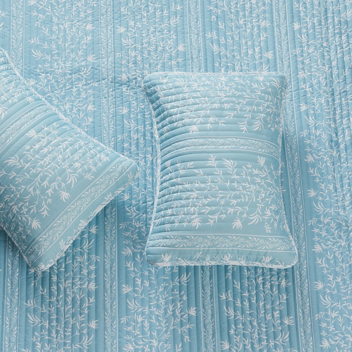 Blue Floral Quilt Set - Senna Collection