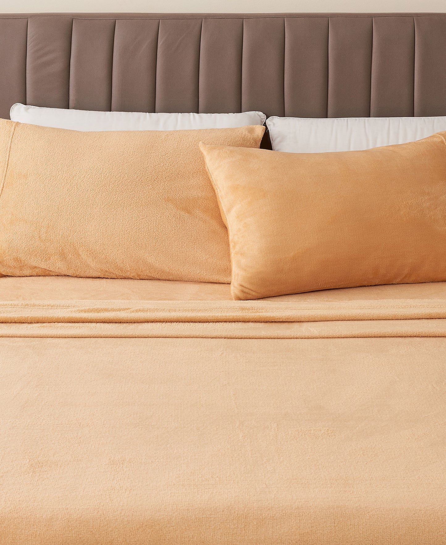 4-Piece Solid Jewel-Toned Plush Sheet - Velvet Luxe Collection