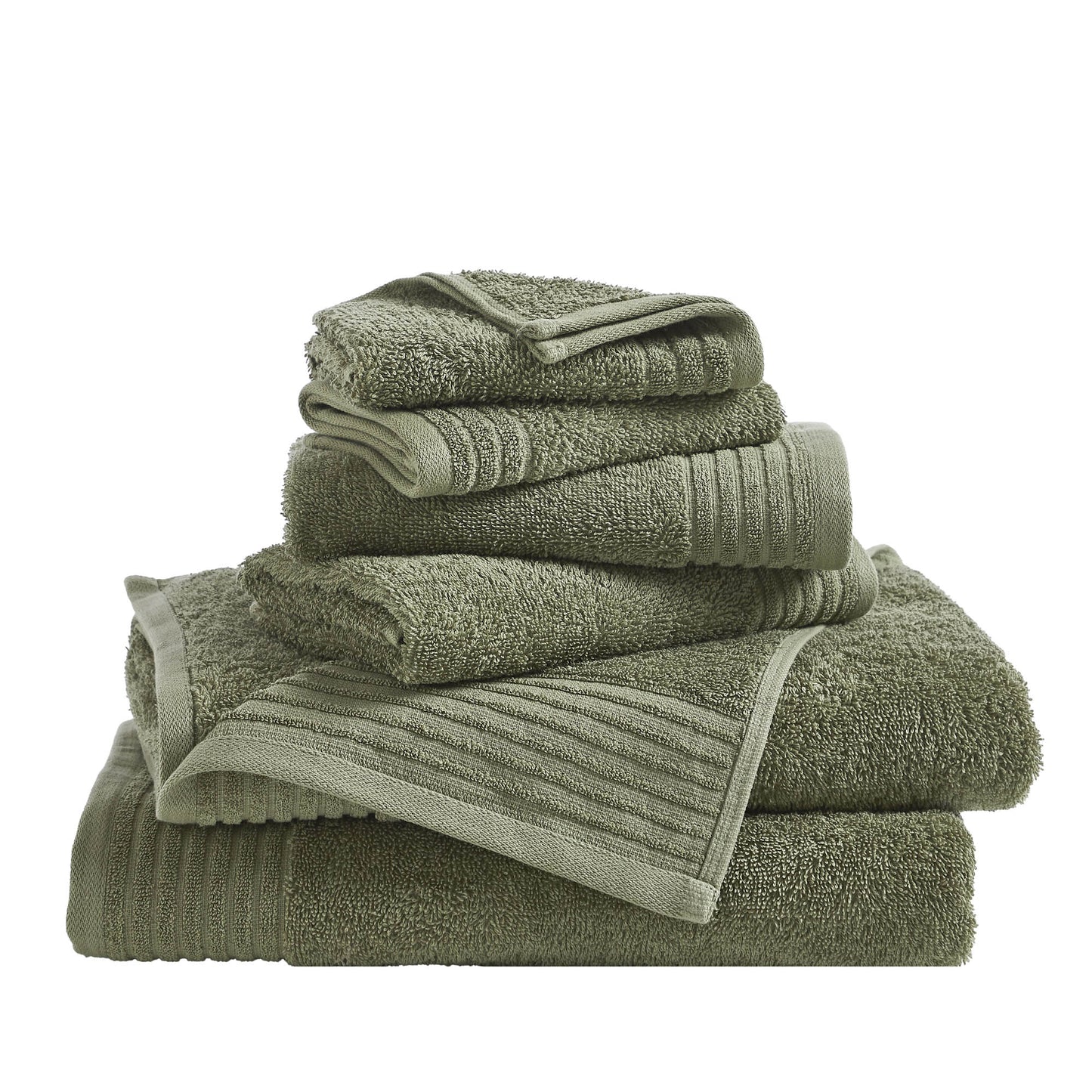 6 Piece Set Cotton Bath Towels - Kasper Collection