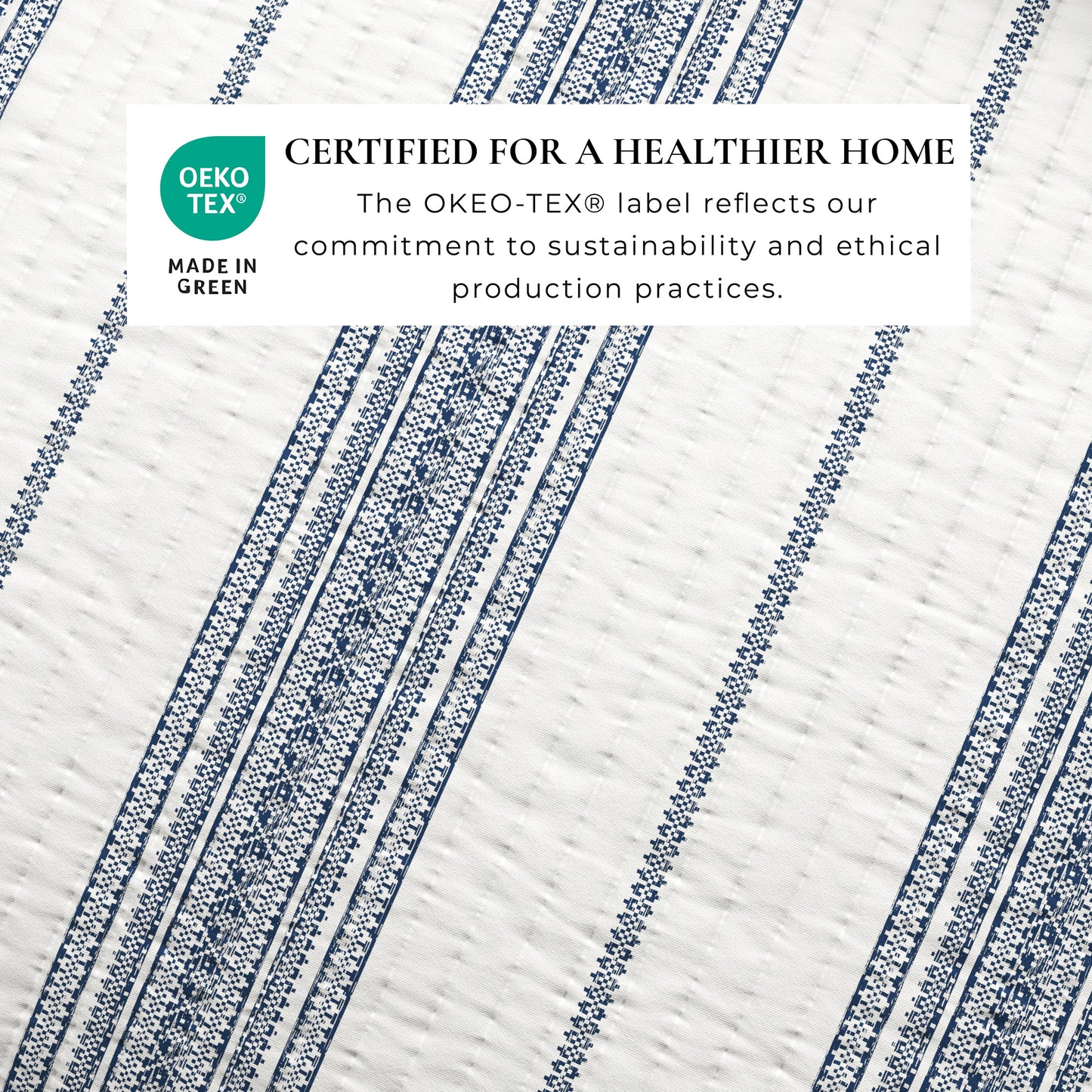 3-Piece Stripe Quilt - Wesley Collection