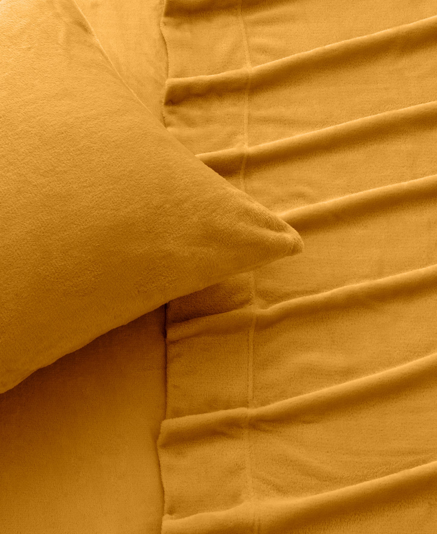 4-Piece Solid Plush Sheet - Velvet Luxe Collection