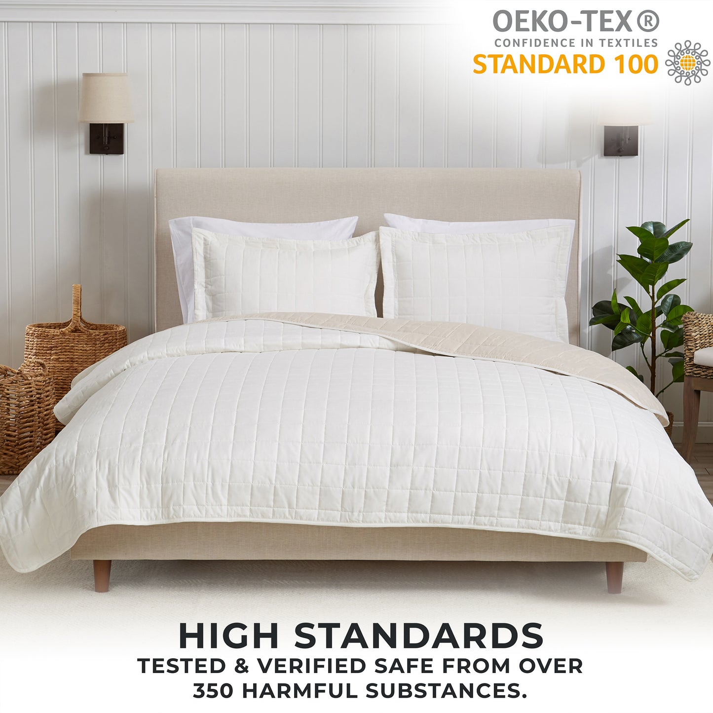 3 Piece Reversible Quilt Set - Mylo Collection