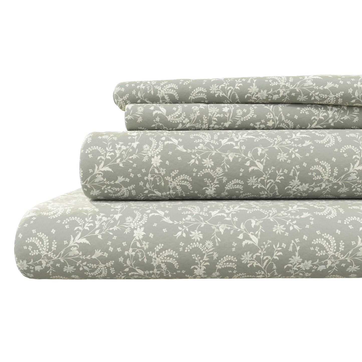Turkish Cotton Flannel Sheet Set - Winter Floral Collection
