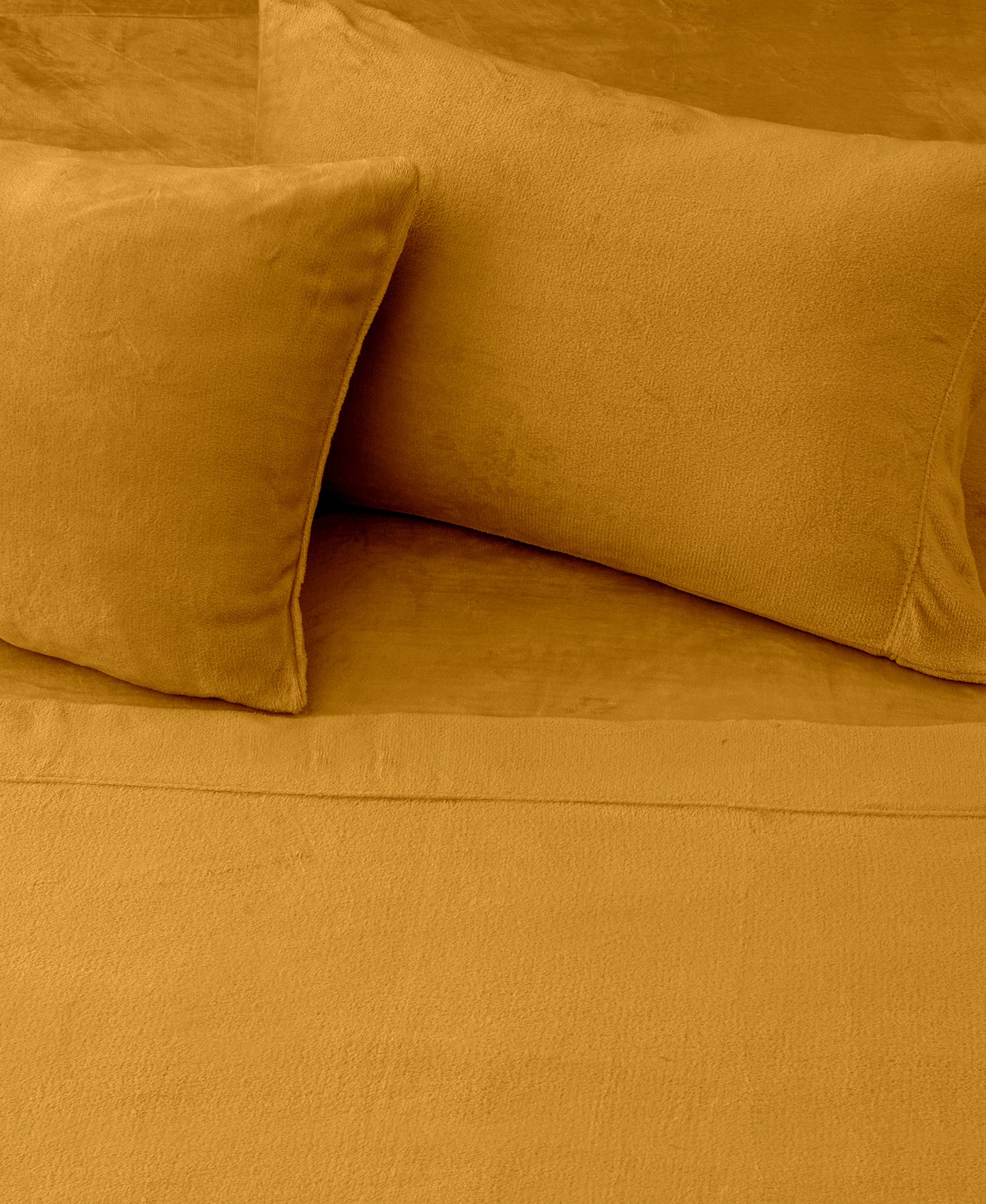 4-Piece Solid Plush Sheet - Velvet Luxe Collection