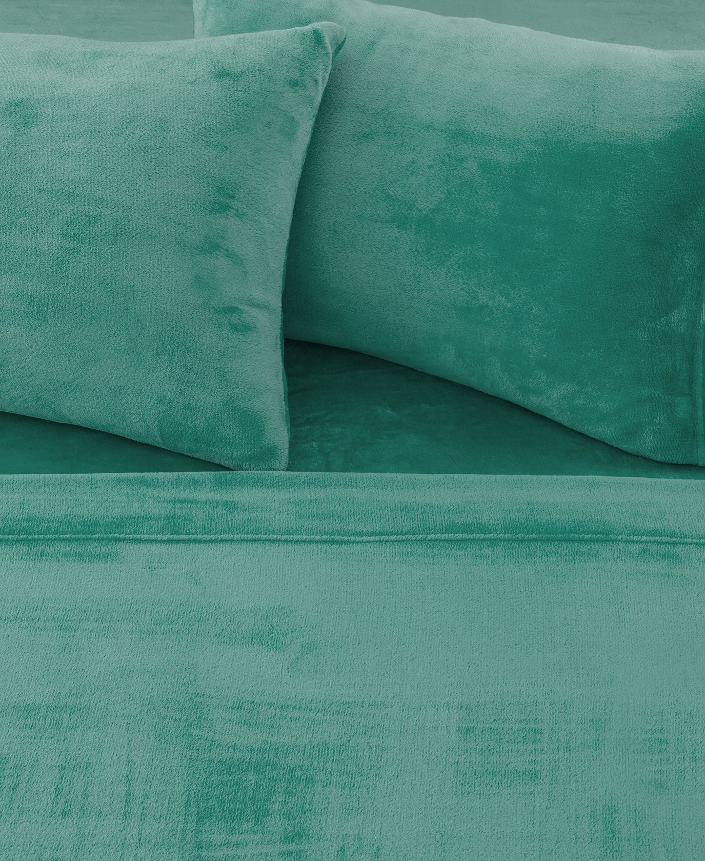 4-Piece Solid Plush Sheet - Velvet Luxe Collection
