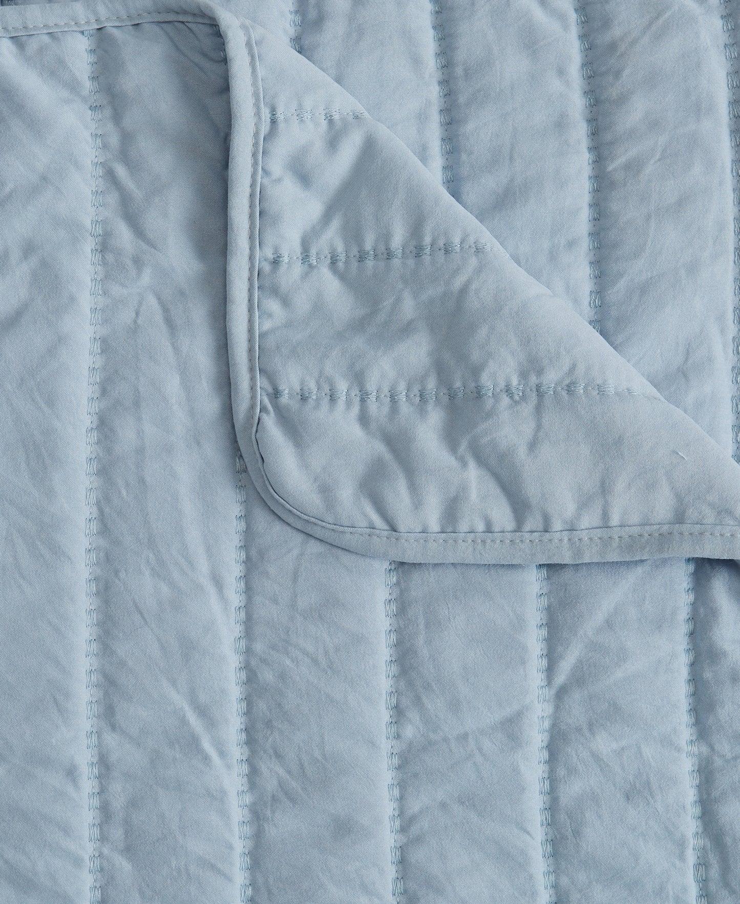3-Piece Solid Striped Quilt - Virginia Collection