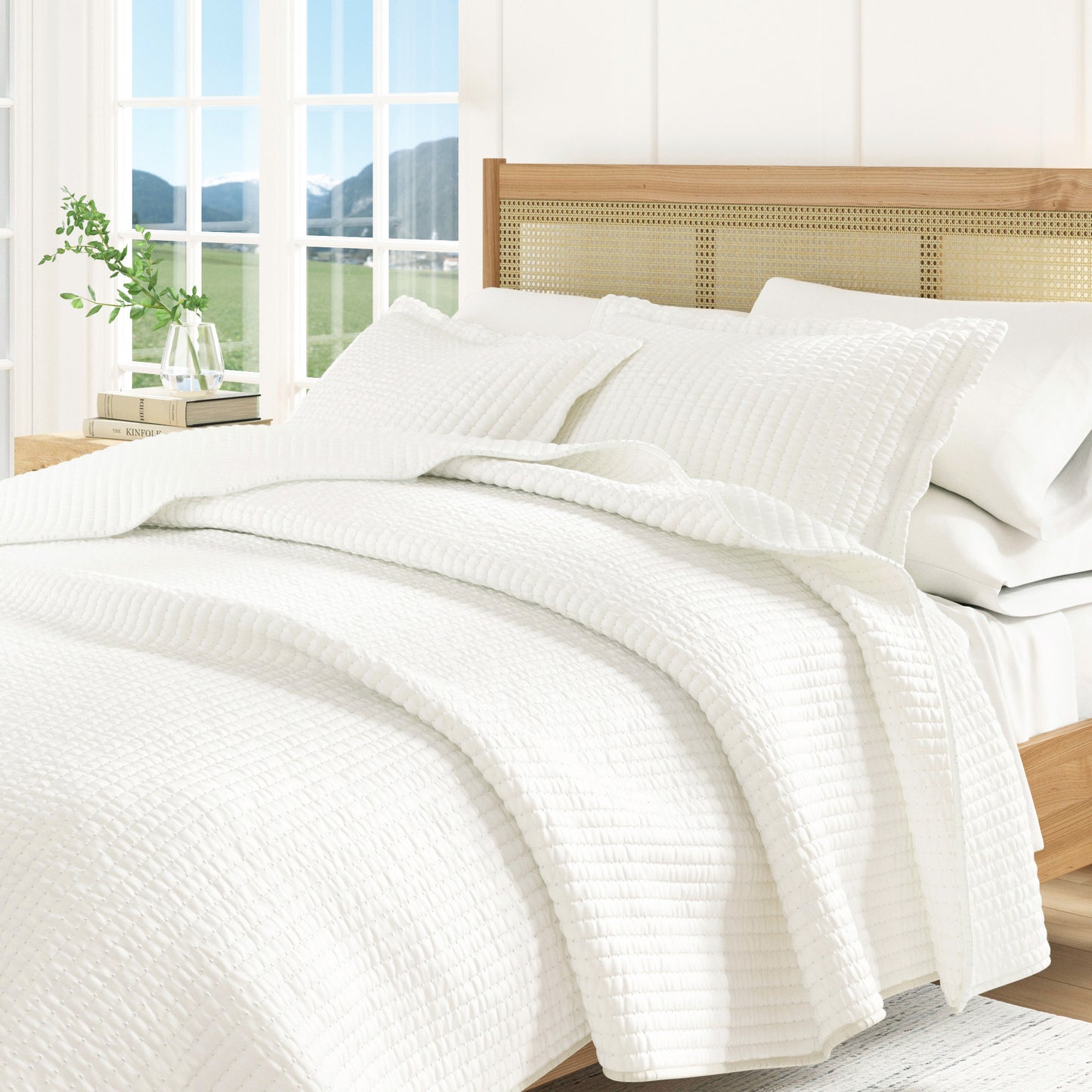3-Piece Solid Quilt - Alicia Collection
