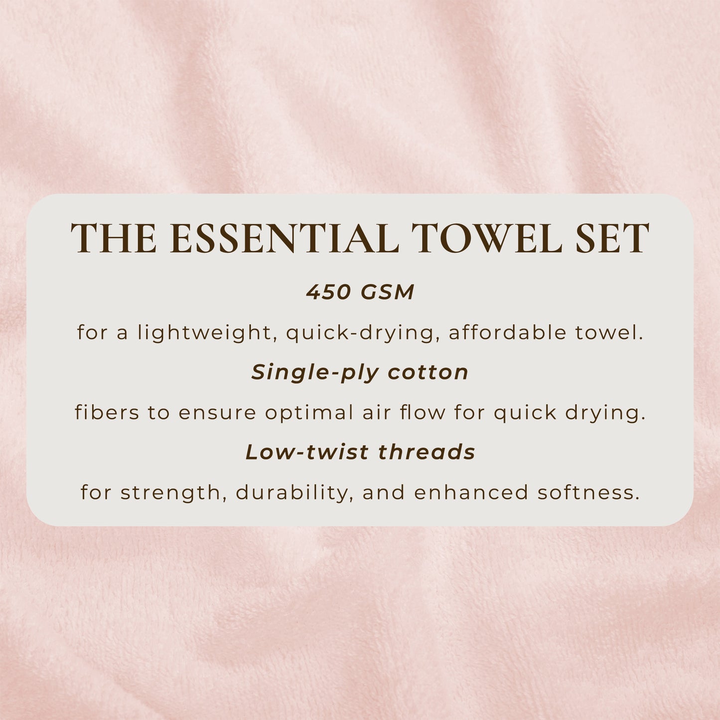 6-Piece Cotton Bath Towel Set - Cooper Collection