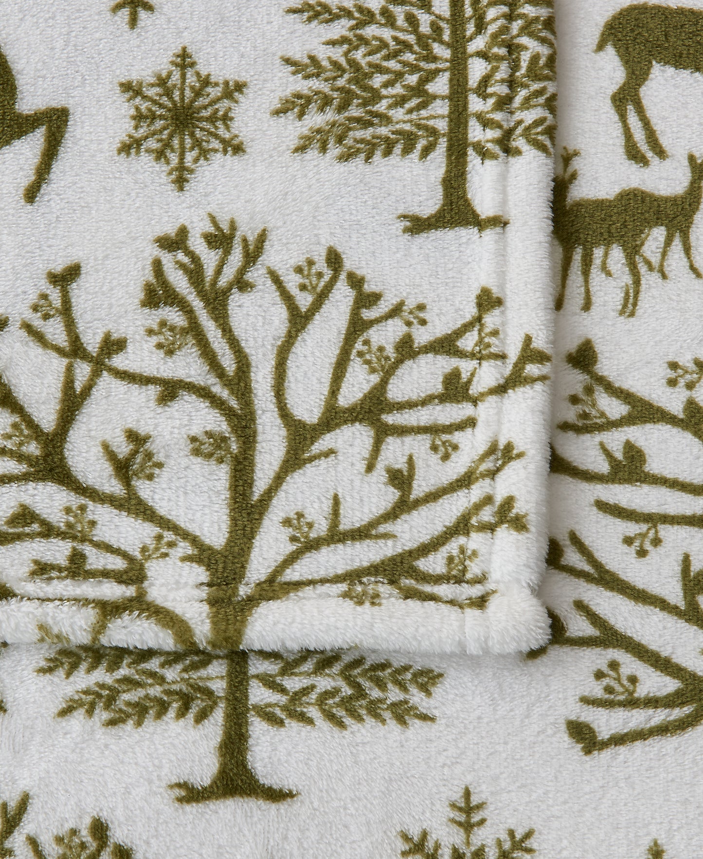 4-Piece Winter Printed Plush Sheet - Velvet Luxe Collection