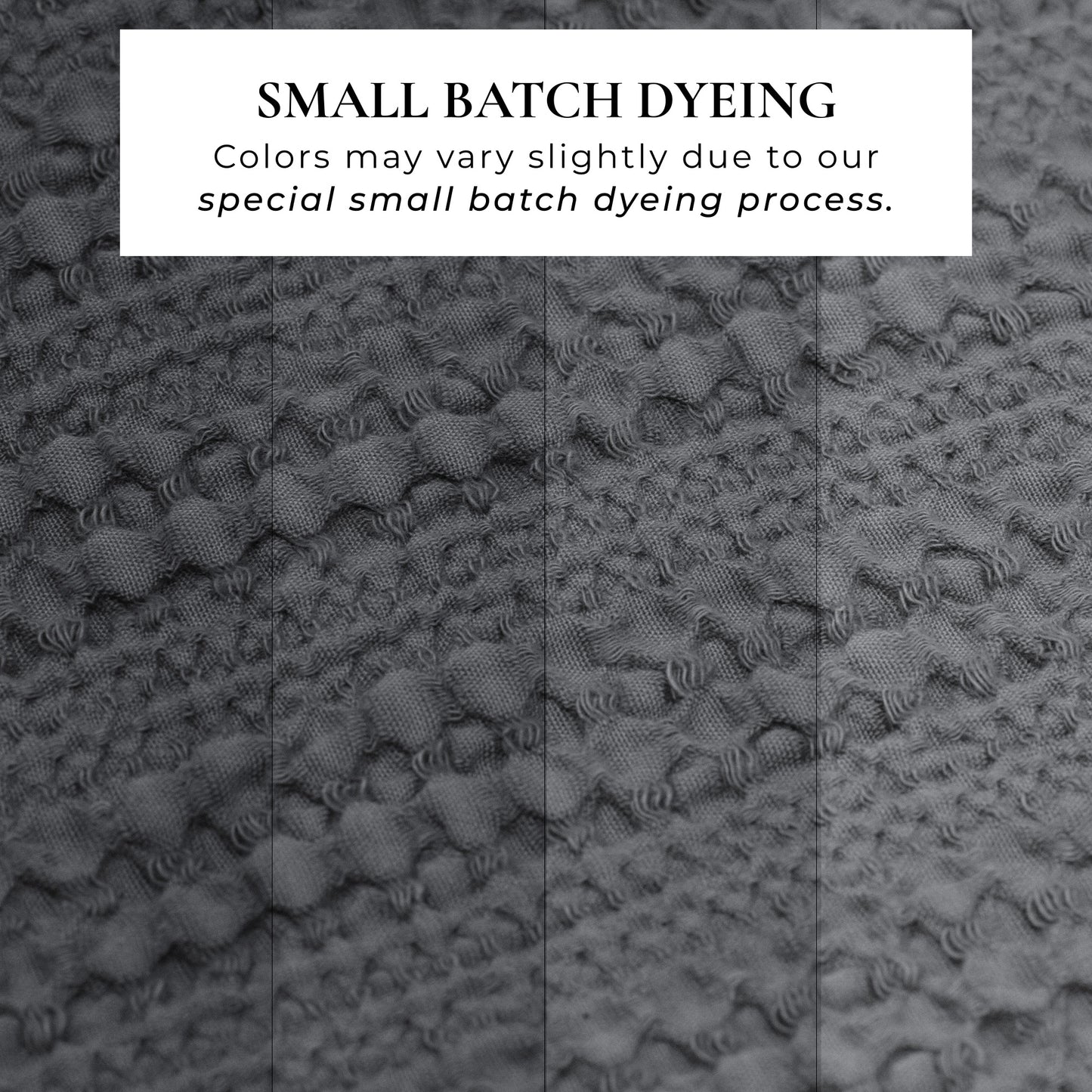 100% Cotton Honeycomb Waffle Textured Duvet Cover with Pillow Shams