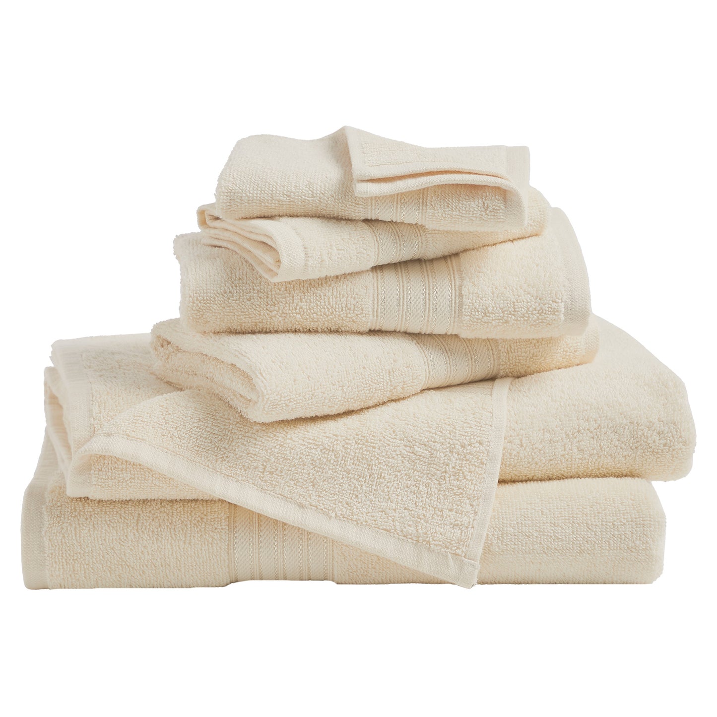 6-Piece Cotton Bath Towel Set - Cooper Collection