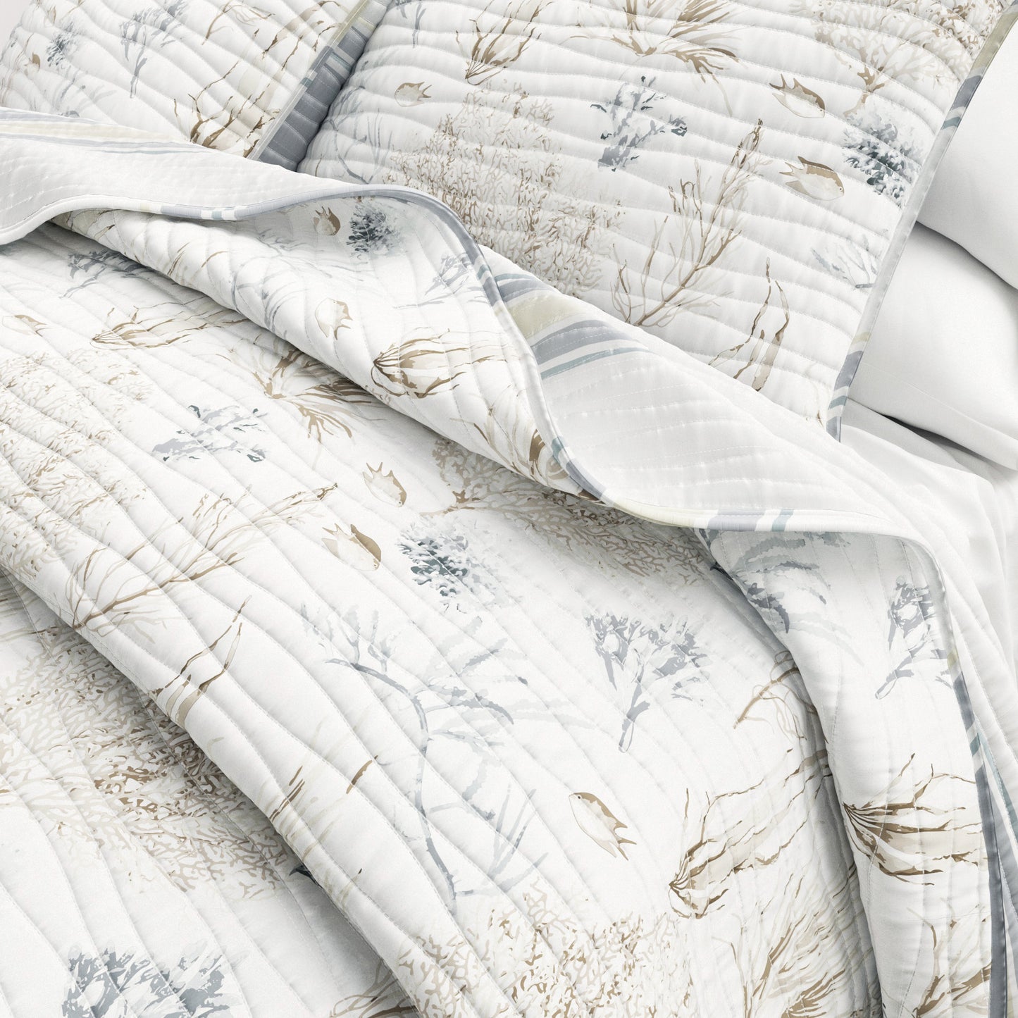 Coral Sea Maze Coastal Quilt Set - Newcomb Collection