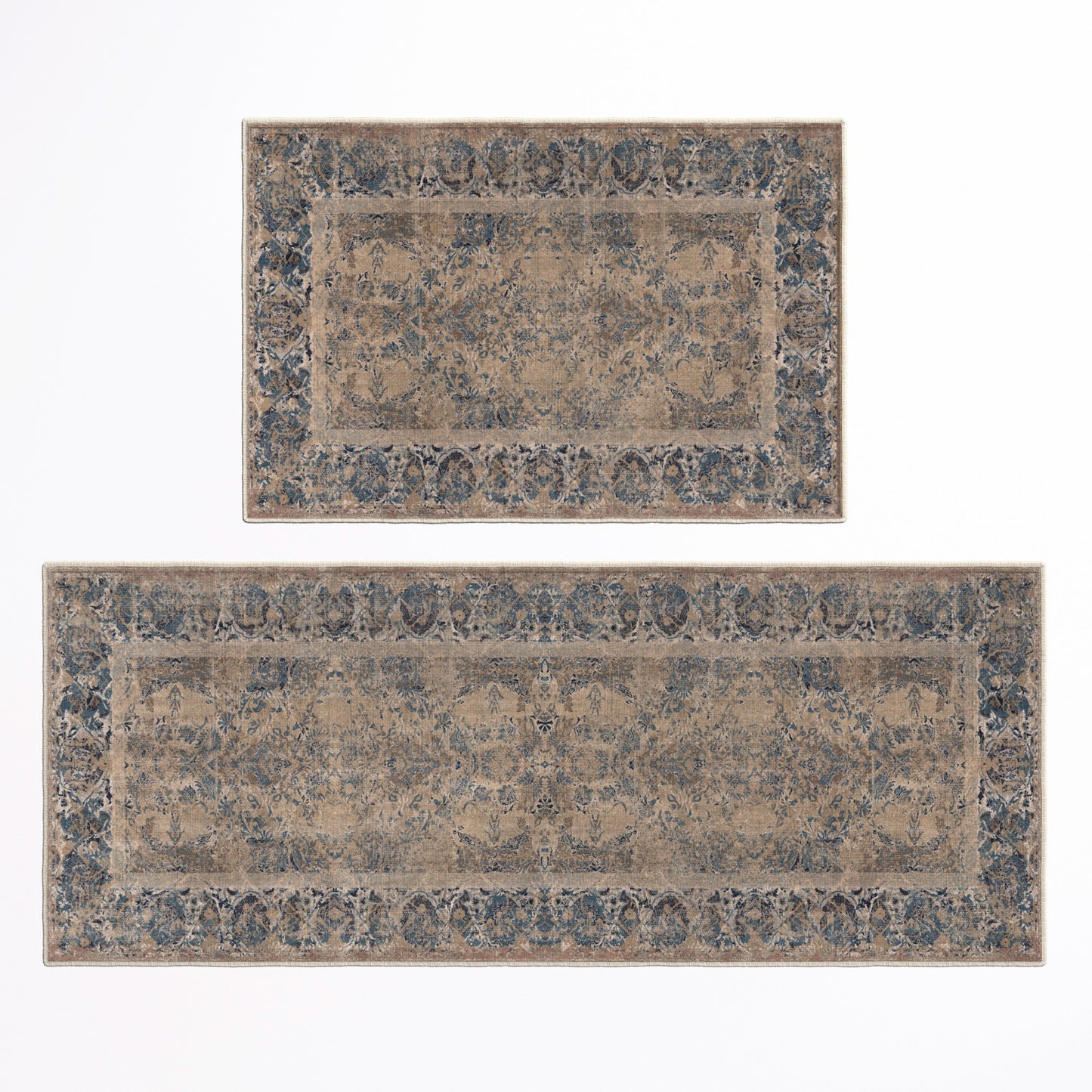 Ultra Soft Distressed Boho Inspired Machine Washable Area Rug
