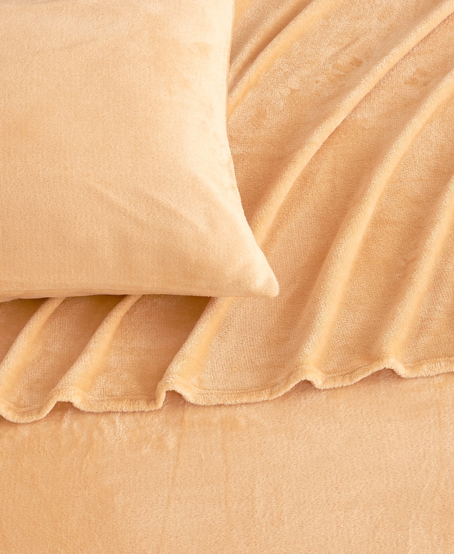 4-Piece Solid Jewel-Toned Plush Sheet - Velvet Luxe Collection