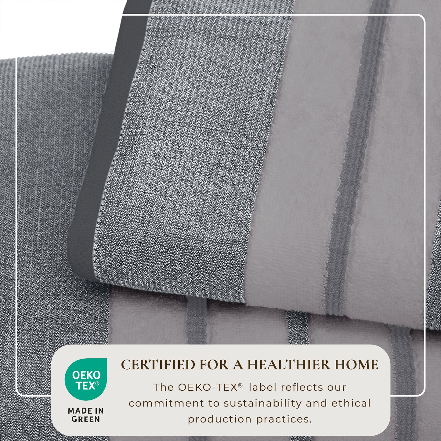 2 Pack Cotton Stripe Bath Sheet Set - Noelle Collection