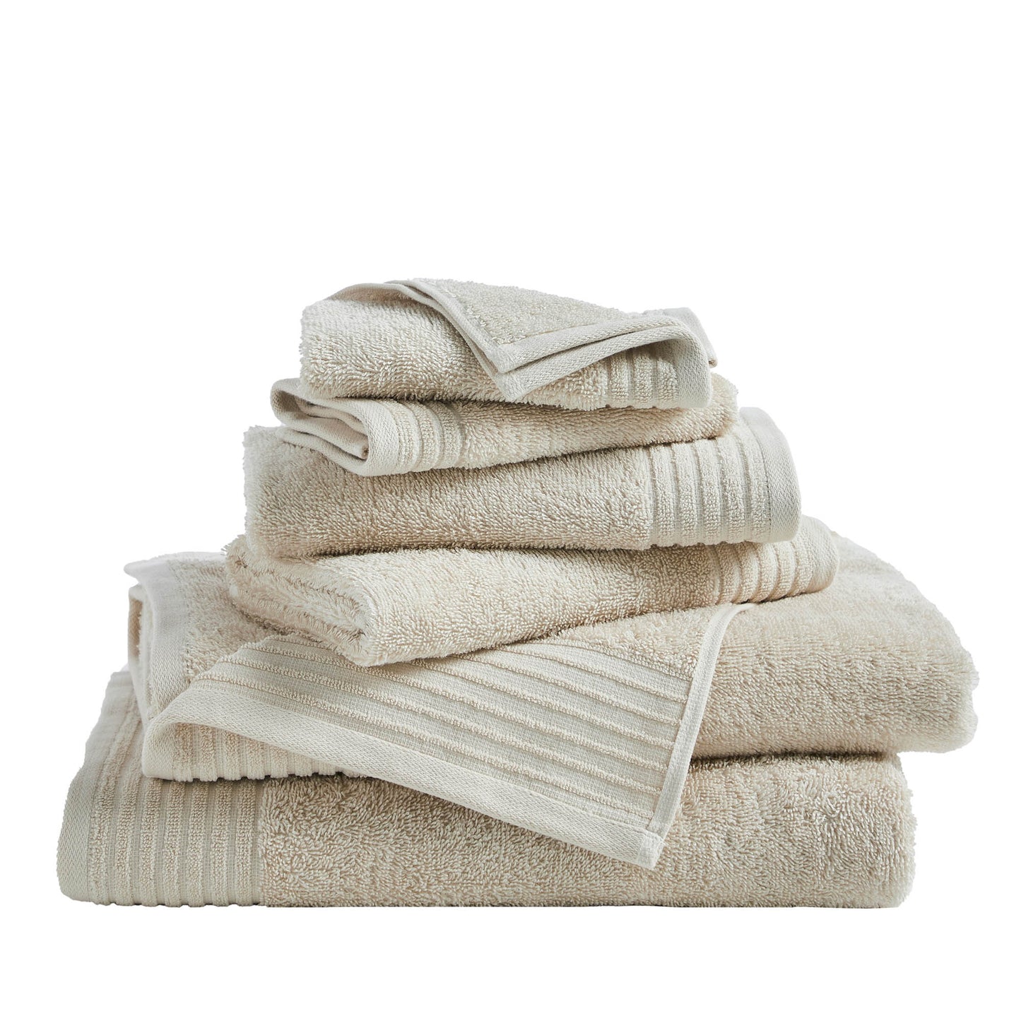 6 Piece Set Cotton Bath Towels - Kasper Collection