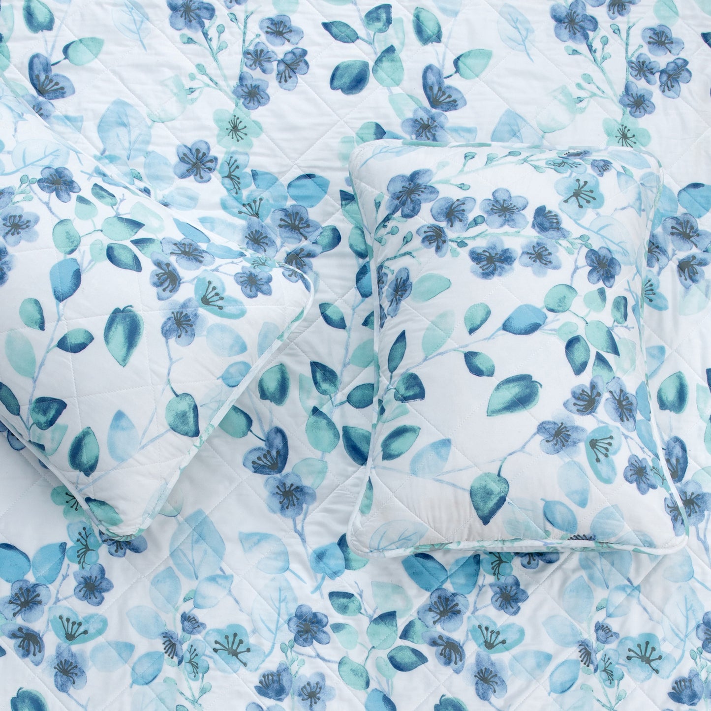 Miranda Collection 3 Piece Floral Quilt Set