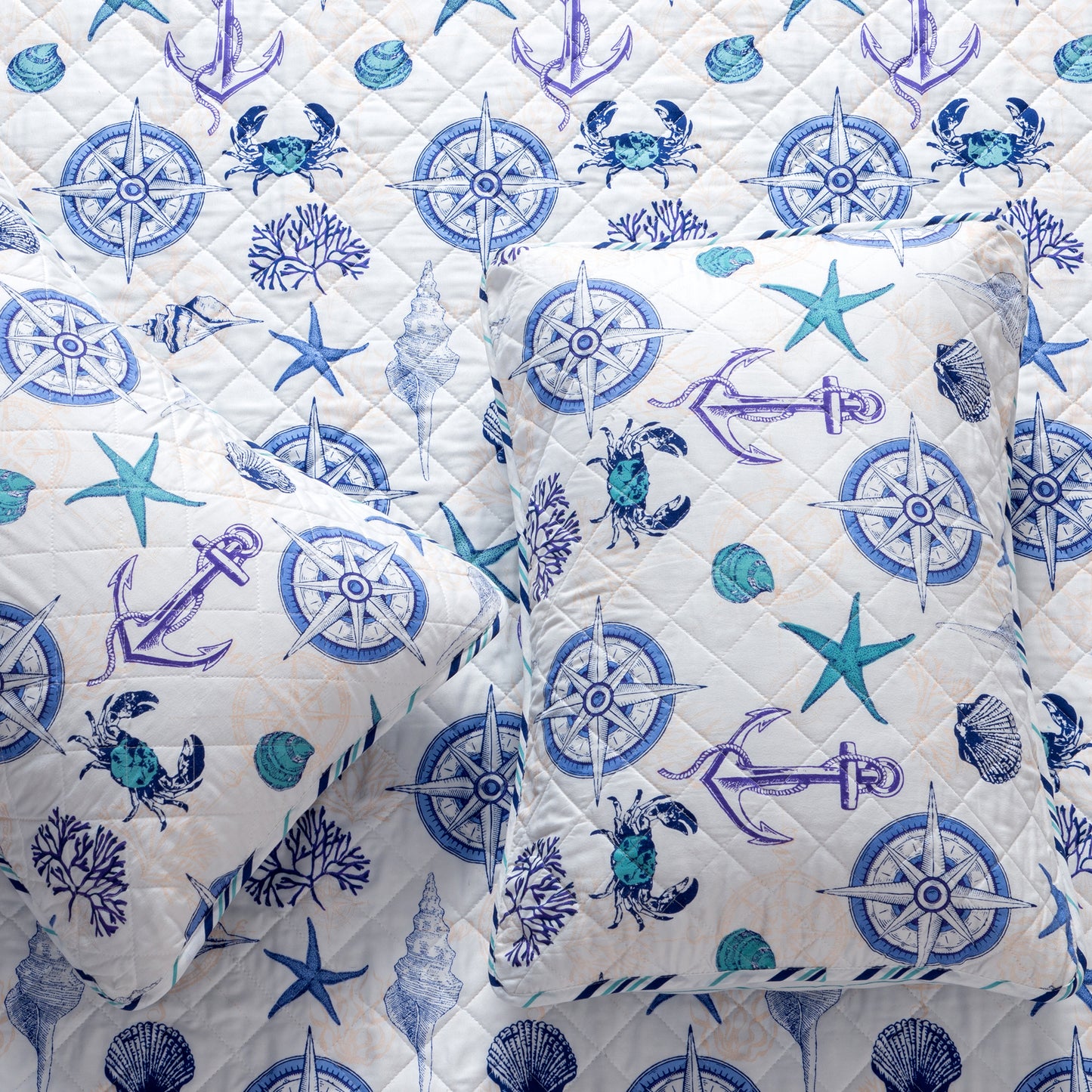 Azure Collection Coastal Quilt Set