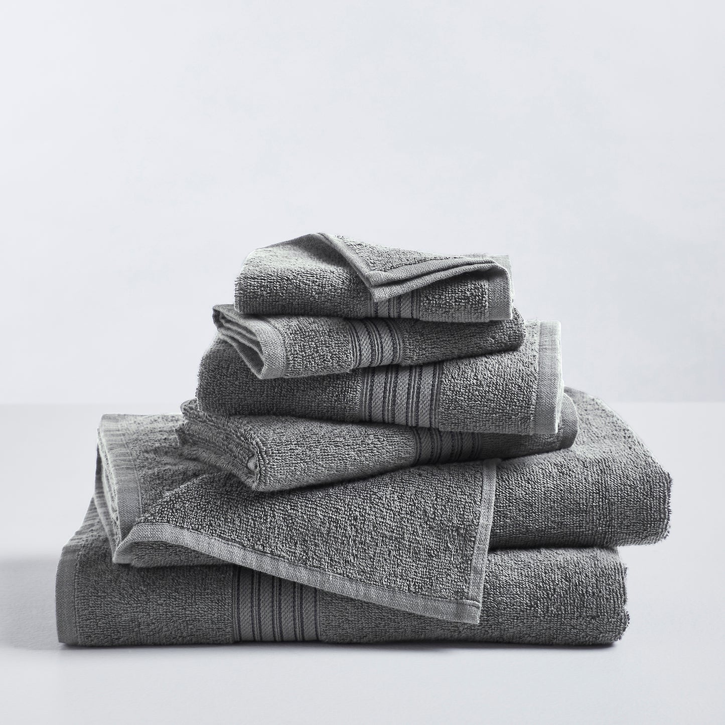 6-Piece Cotton Bath Towel Set - Cooper Collection
