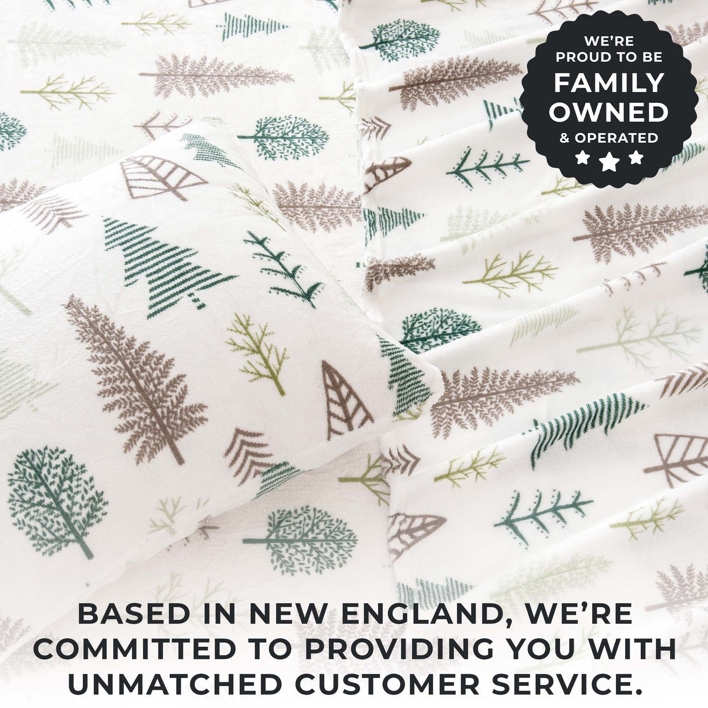 4-Piece Winter Printed Plush Sheet - Velvet Luxe Collection