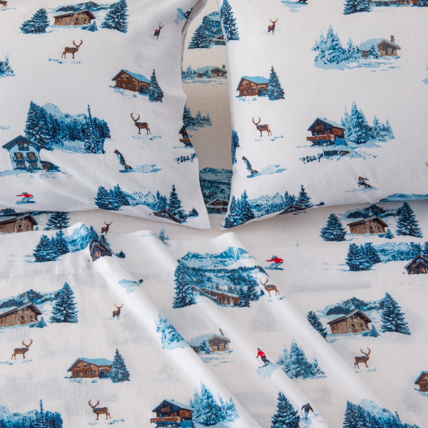 4-Piece Turkish Cotton Flannel Sheet - Lakeview Collection