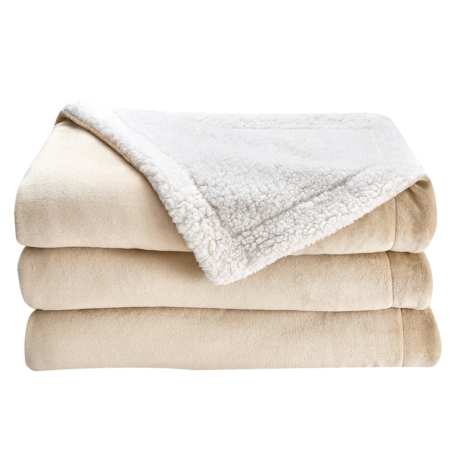 Velvet Plush Sherpa Luxury Bed Blanket
