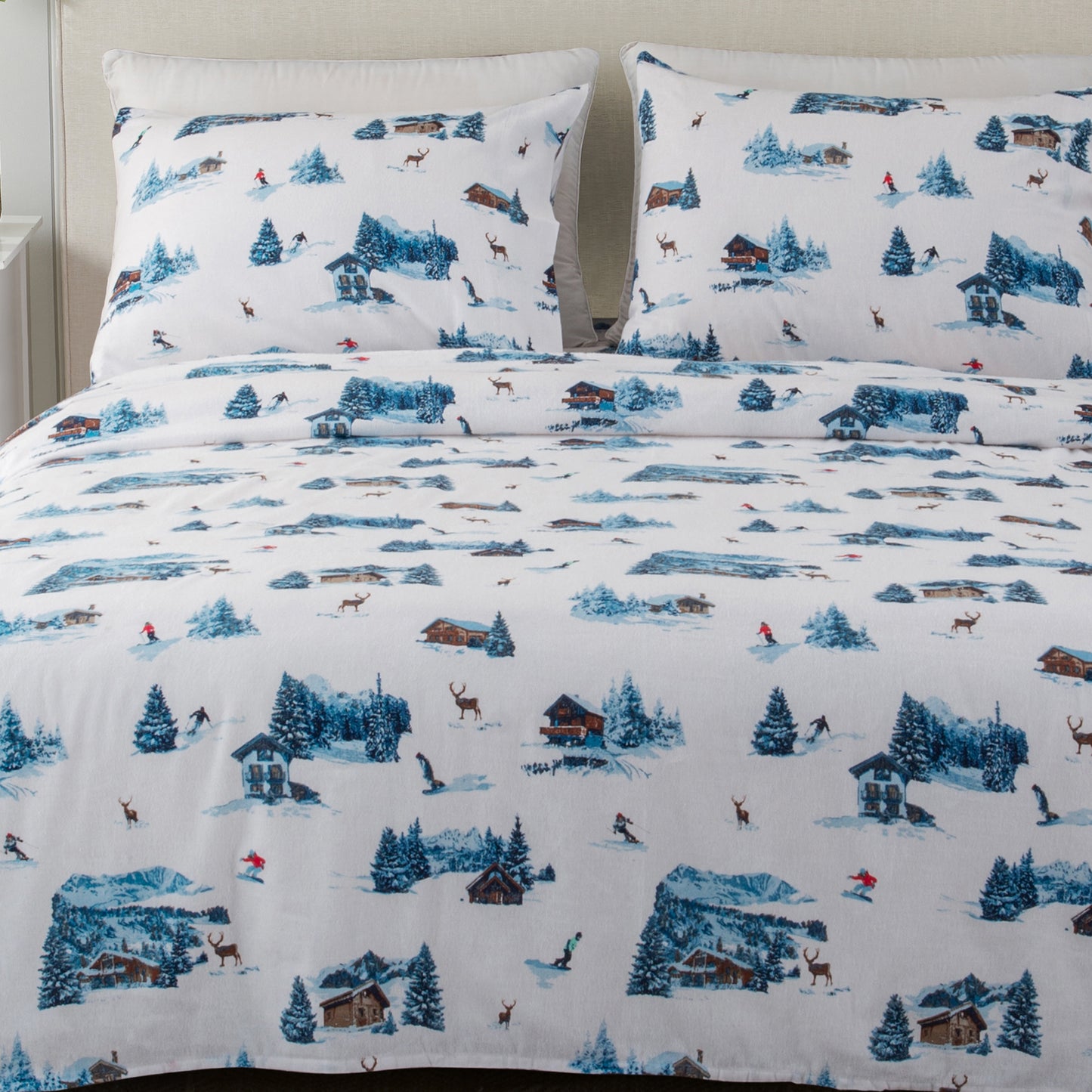 4-Piece Turkish Cotton Flannel Sheet - Lakeview Collection