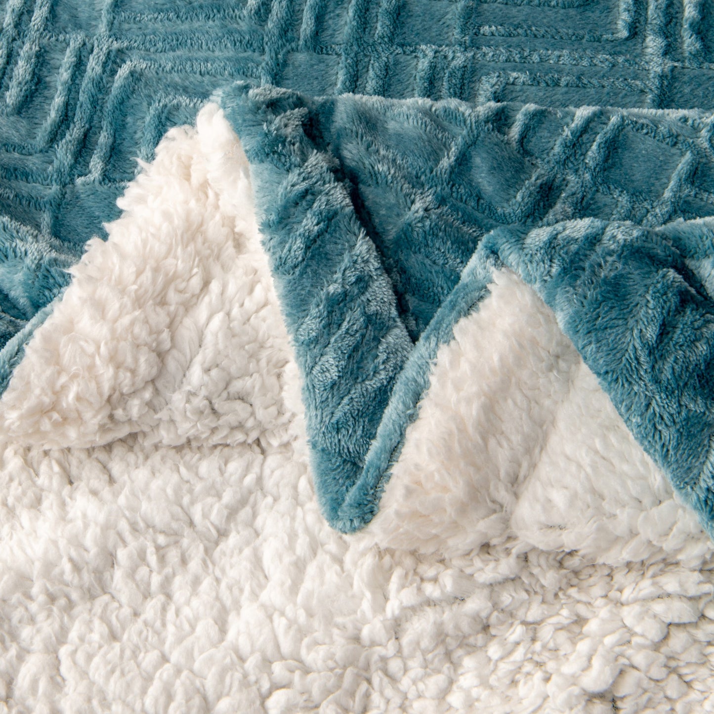 Velvet Plush Sherpa Luxury Bed Blanket - Berber Collection