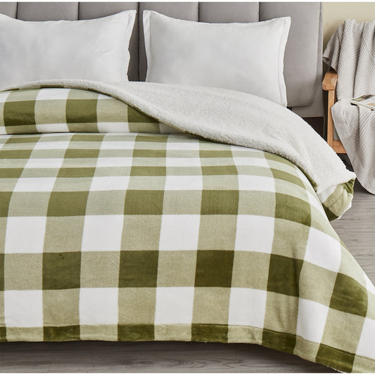 Velvet Plush Sherpa Luxury Bed Blanket - Kinsley Collection