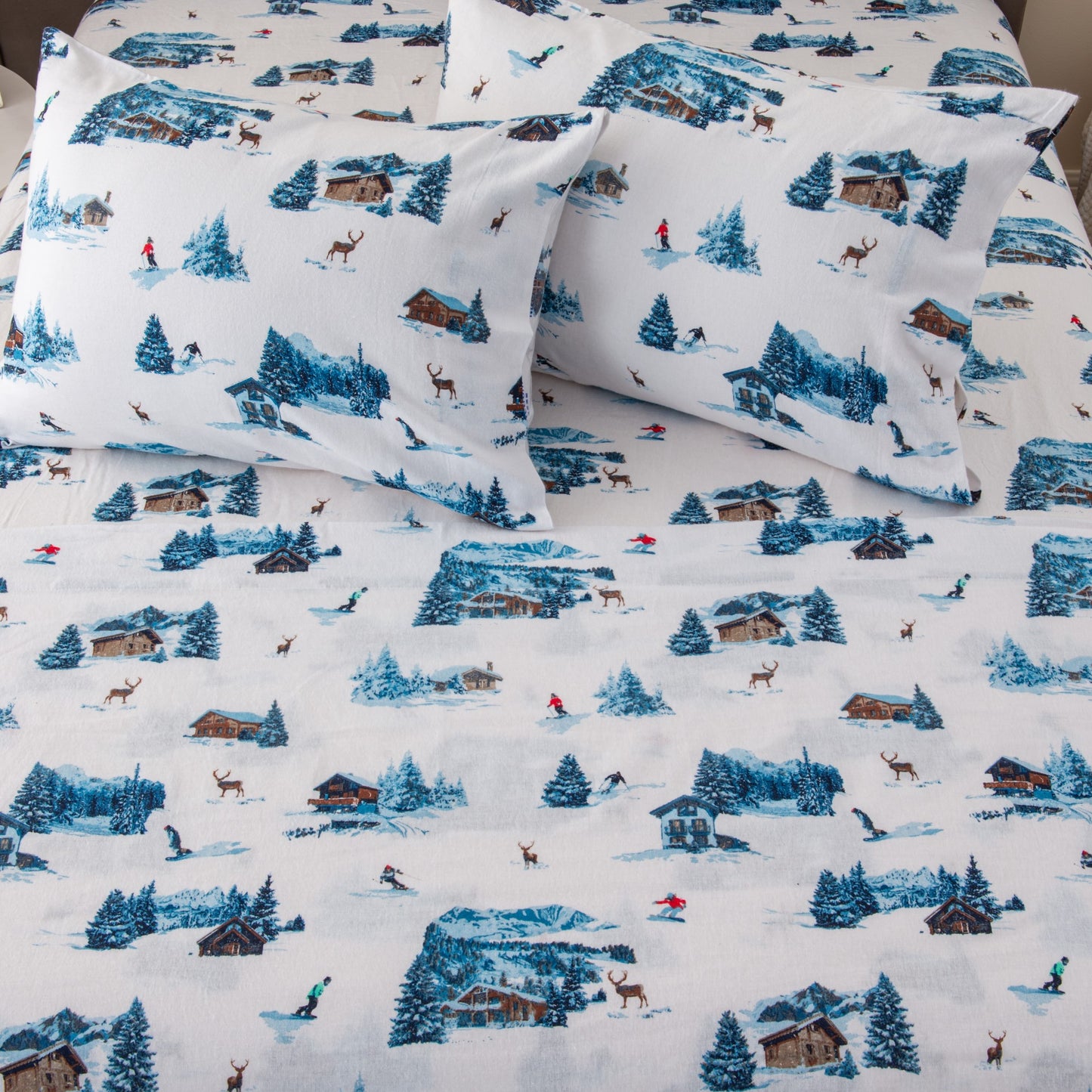 4-Piece Turkish Cotton Flannel Sheet - Lakeview Collection