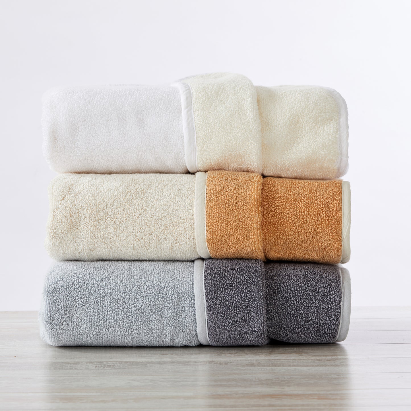 4 Pack Two-Toned Hand Towel - Vanessa Collection