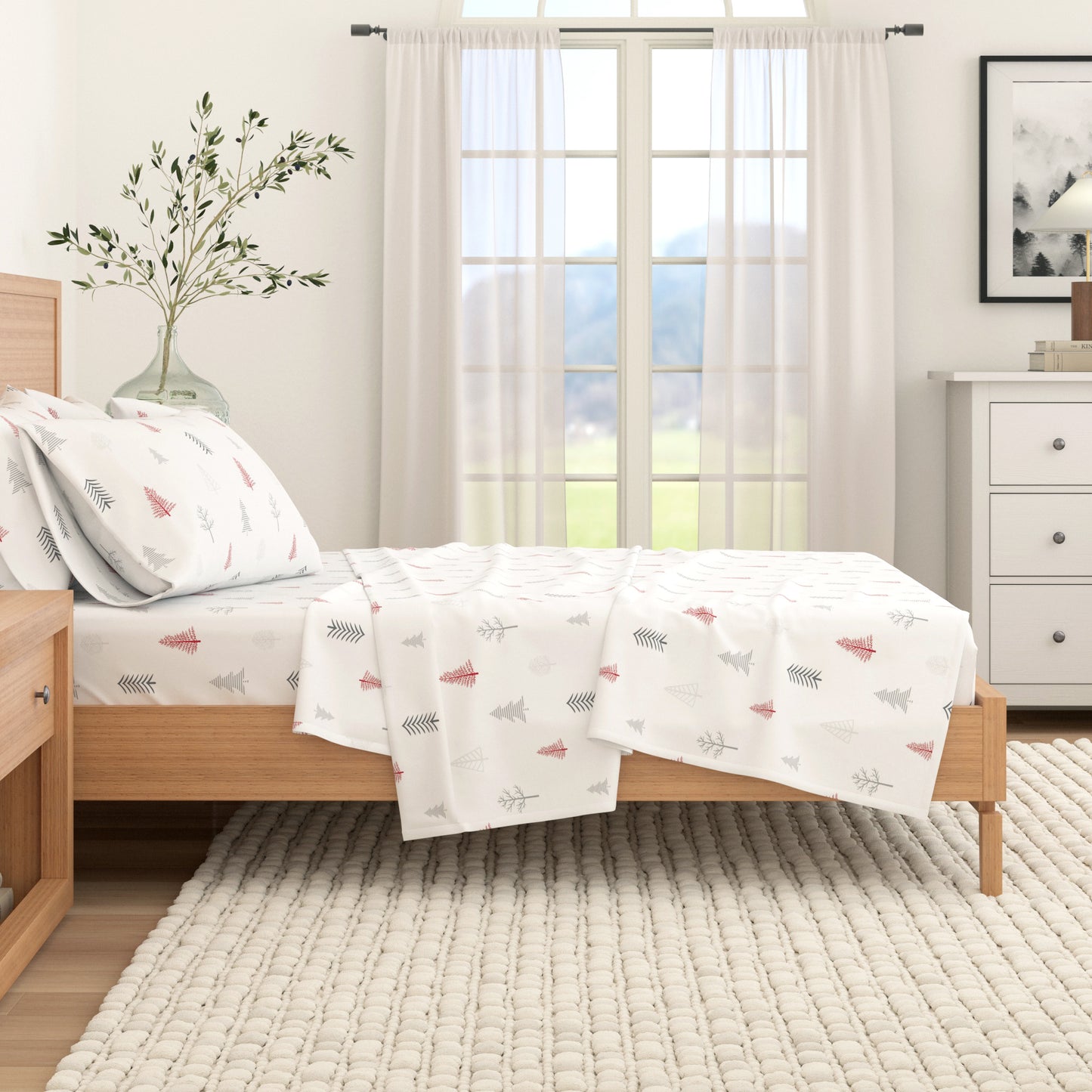 100% Turkish Cotton Flannel Sheet Sets - Boulder Collection
