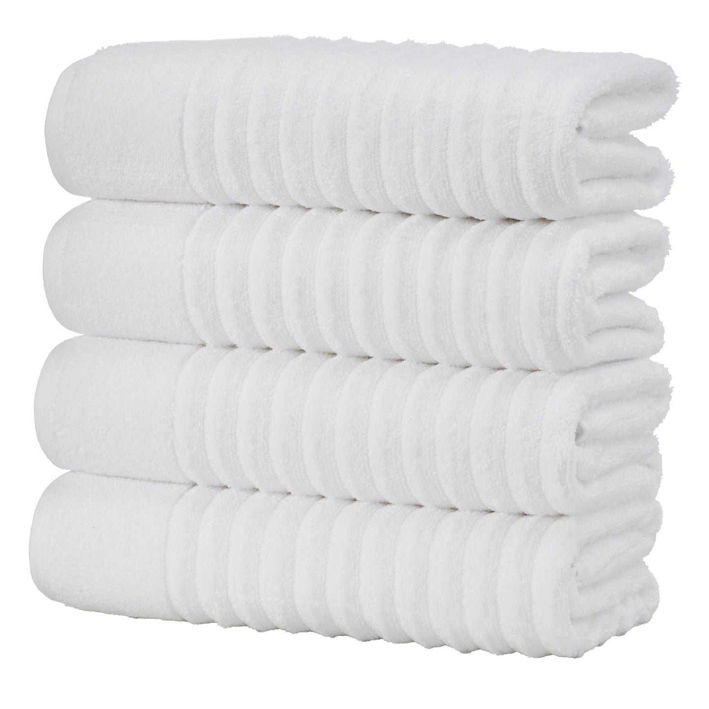 4 Pack Combed Cotton Bath Towels - Karina Collection