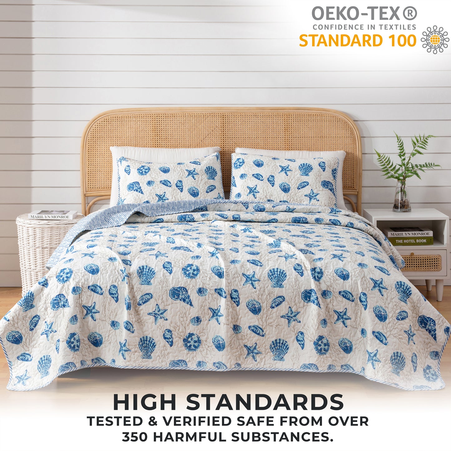 3-Piece Coastal Quilt Set Bali Collection