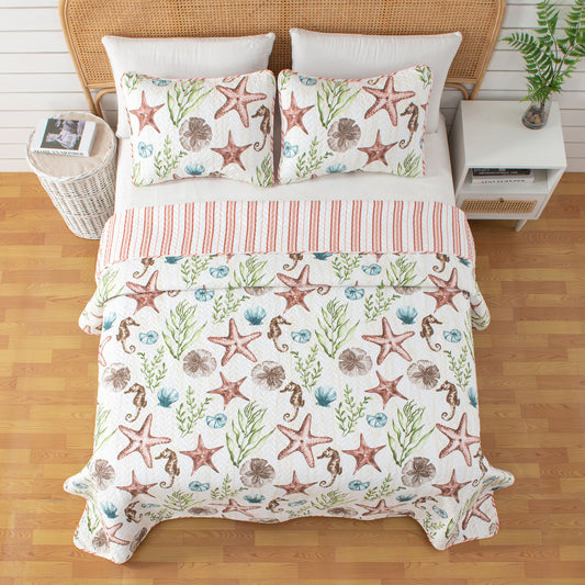 Castaway Coastal Quilt Set