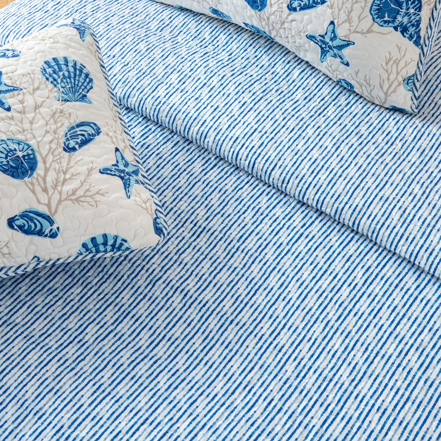 3-Piece Coastal Quilt Set Bali Collection