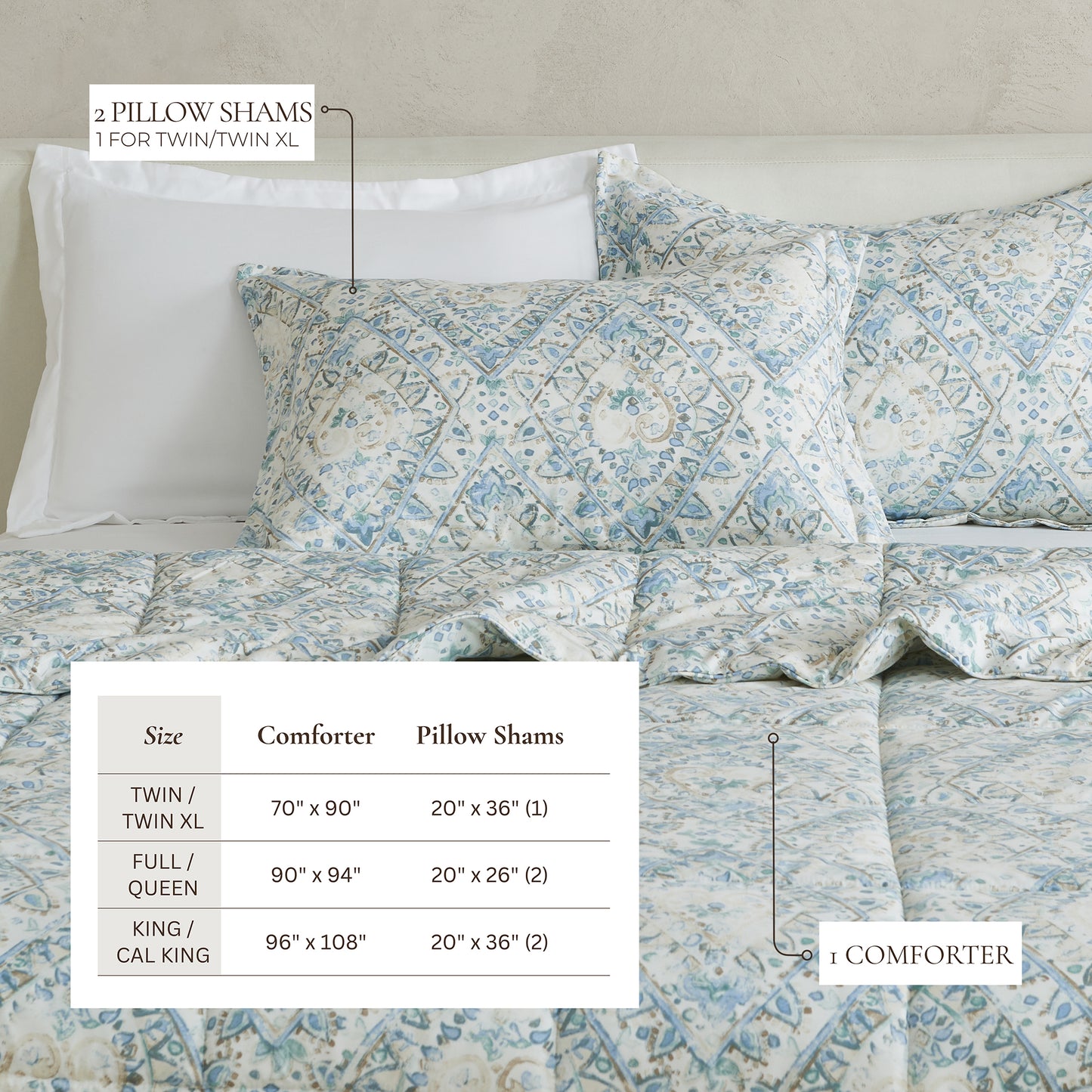 Reversible Christmas Comforter and Sham Set - Holiday / Lodge Odette Collection