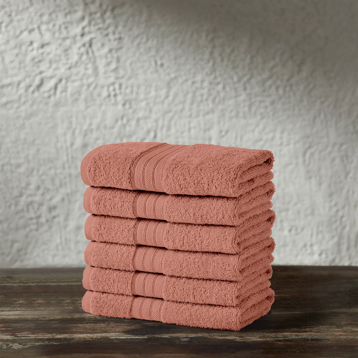 6 Pack Cotton Hand Towels - Cooper Collection