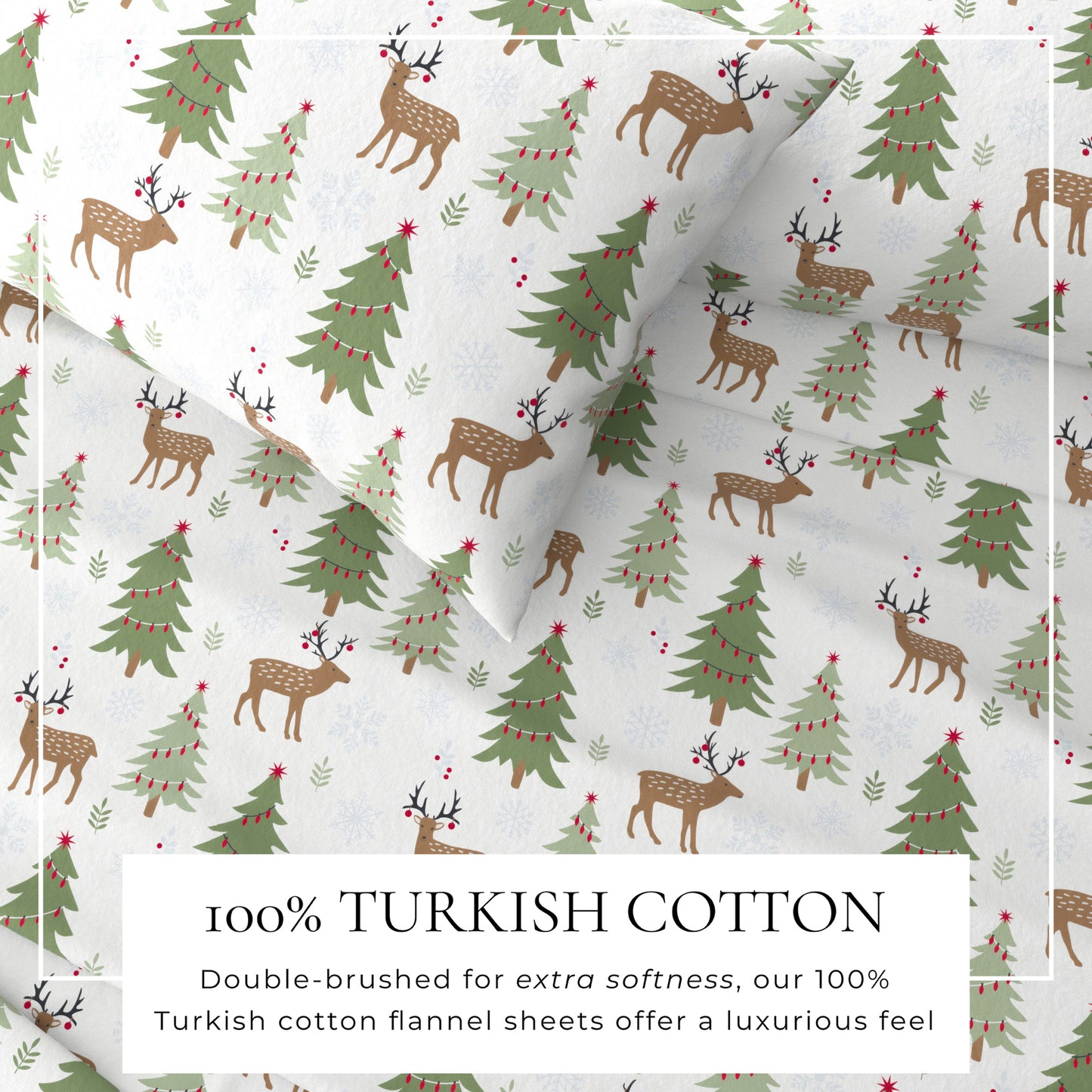100% Turkish Cotton Flannel Sheet Sets - Boulder Collection