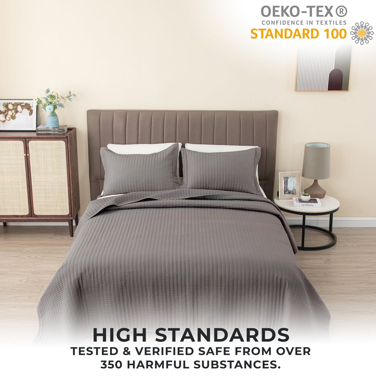 3-Piece Solid Quilt - Alicia Collection